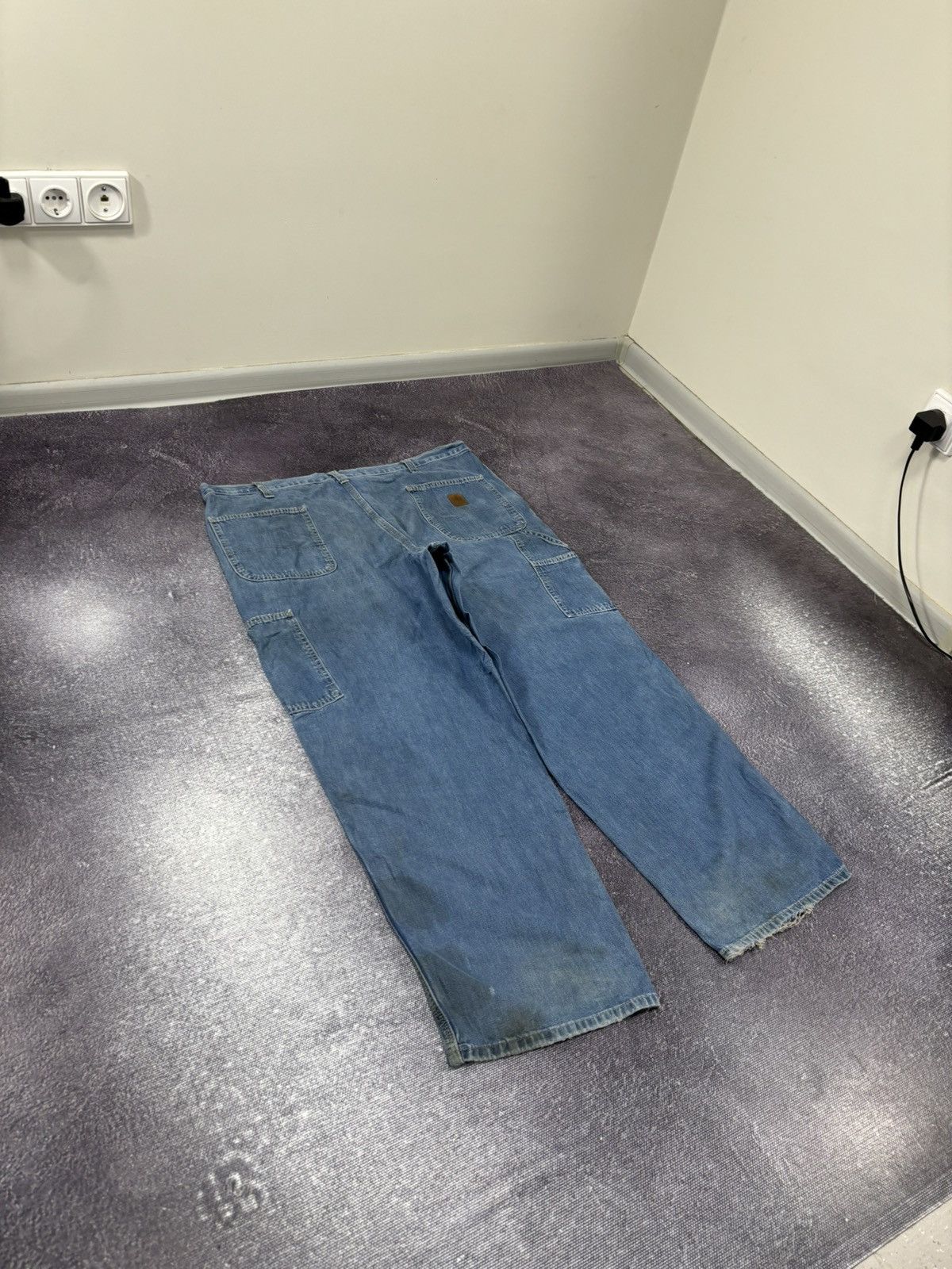 Carhartt Vintage Carhartt Blue USA Denim Dungaree Fit Baggy Jeans Size US 40 / EU 56 - 3 Thumbnail