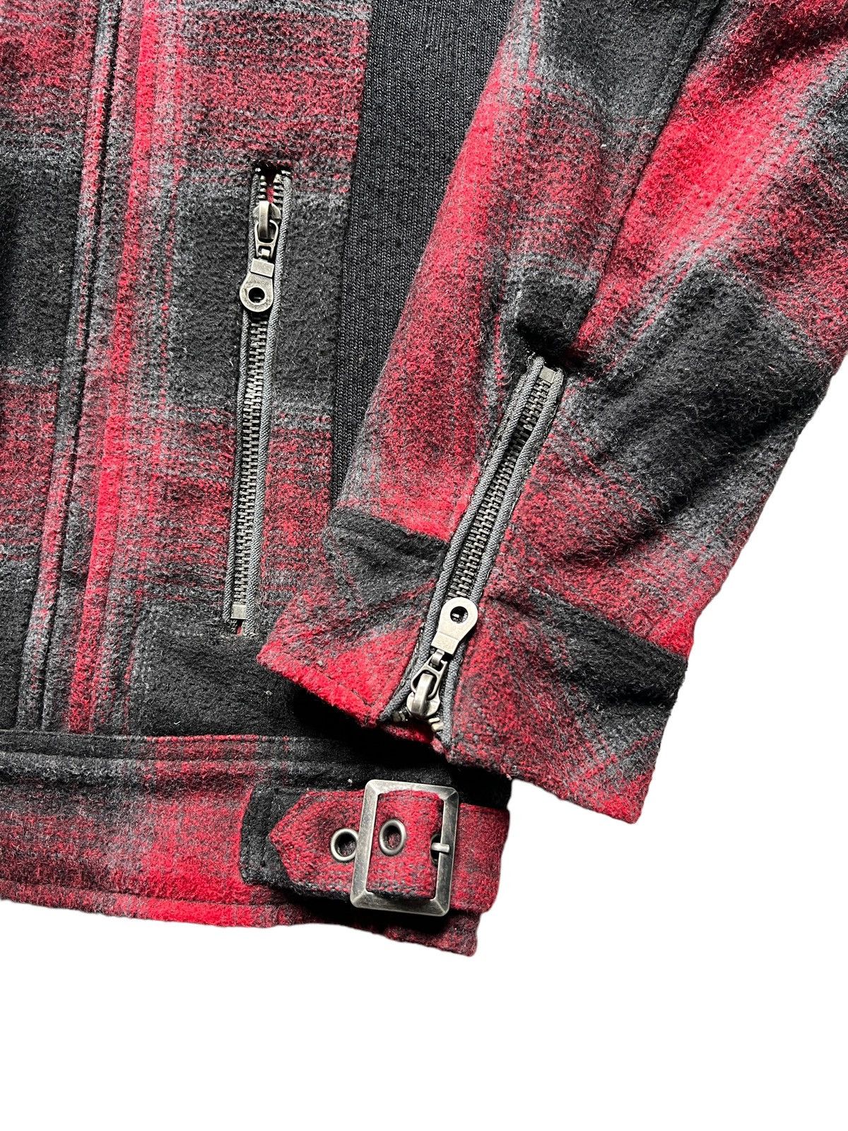 In The Attic In The Attic Tartan Fur Punk Jacket Size US M / EU 48-50 / 2 - 4 Thumbnail