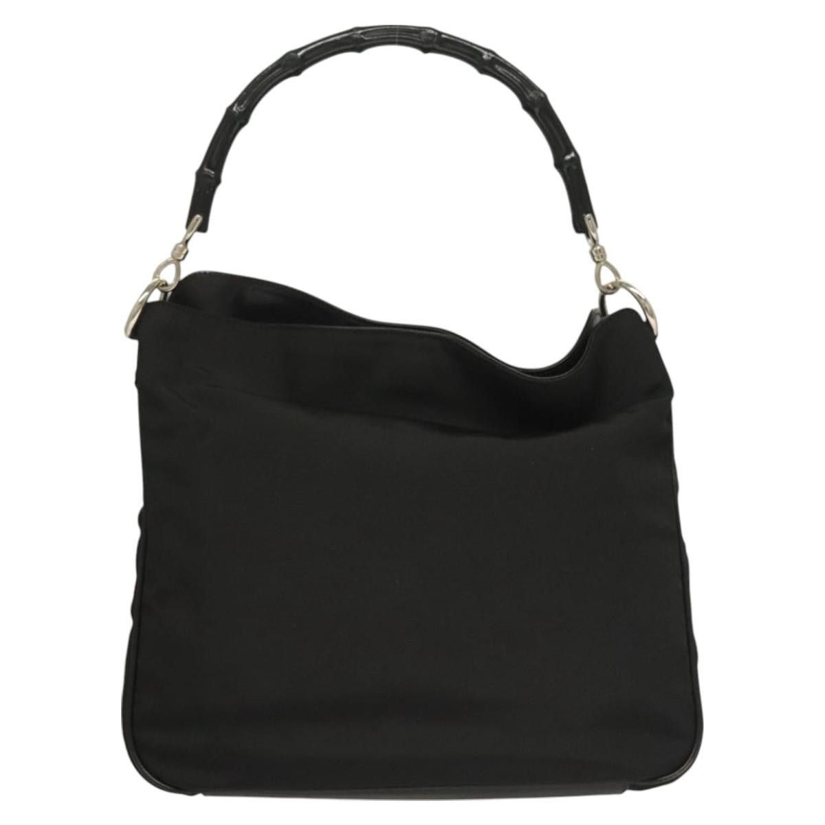 Gucci GUCCI Bamboo Hand Bag Canvas Black Silver 001 001 Size ONE SIZE - 3 Thumbnail