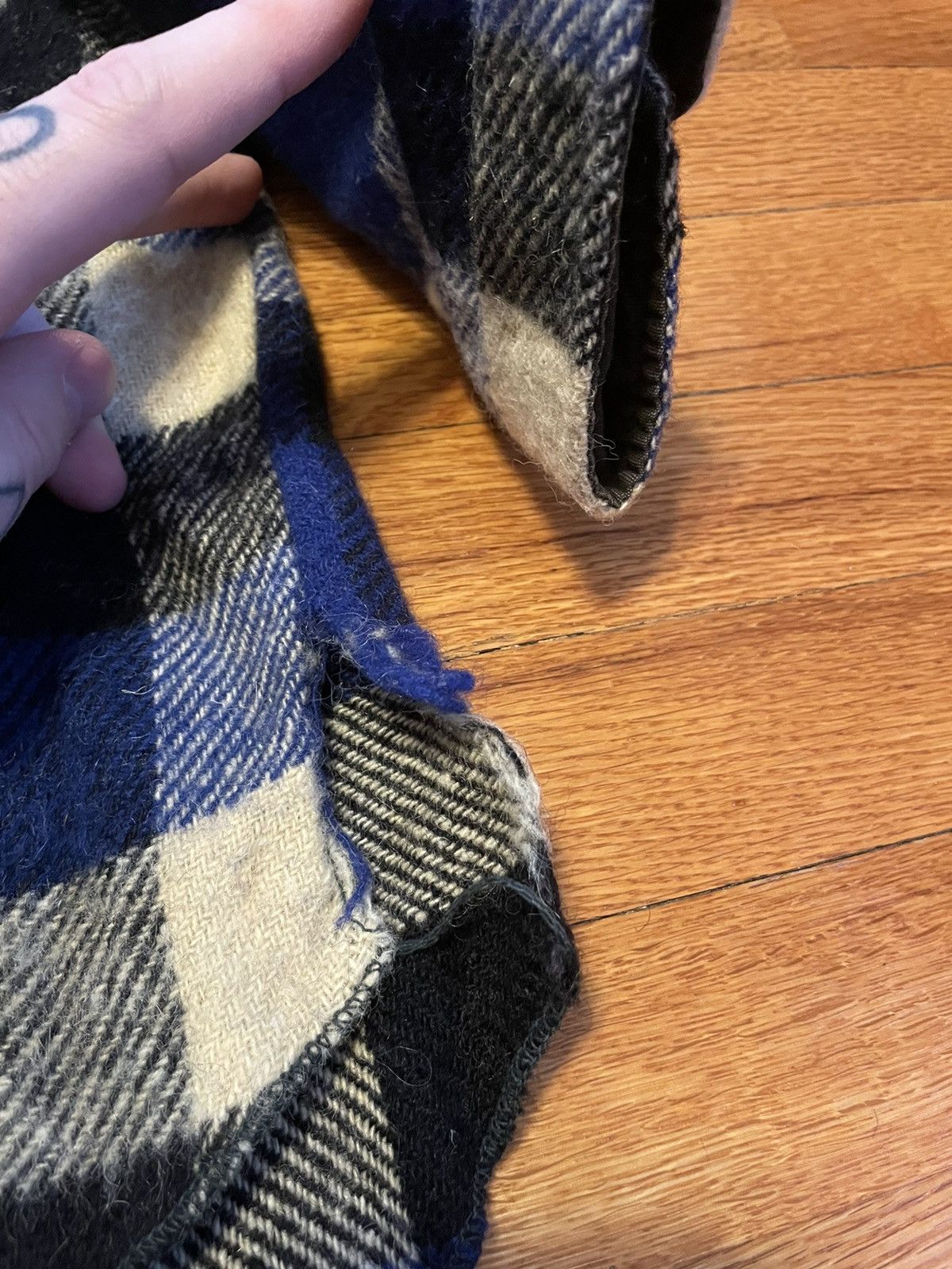 Vintage × Woolrich Woolen Mills 50s True Vintage Chill Chaser Blue Button Up Flannel Size US L / EU 52-54 / 3 - 8 Thumbnail