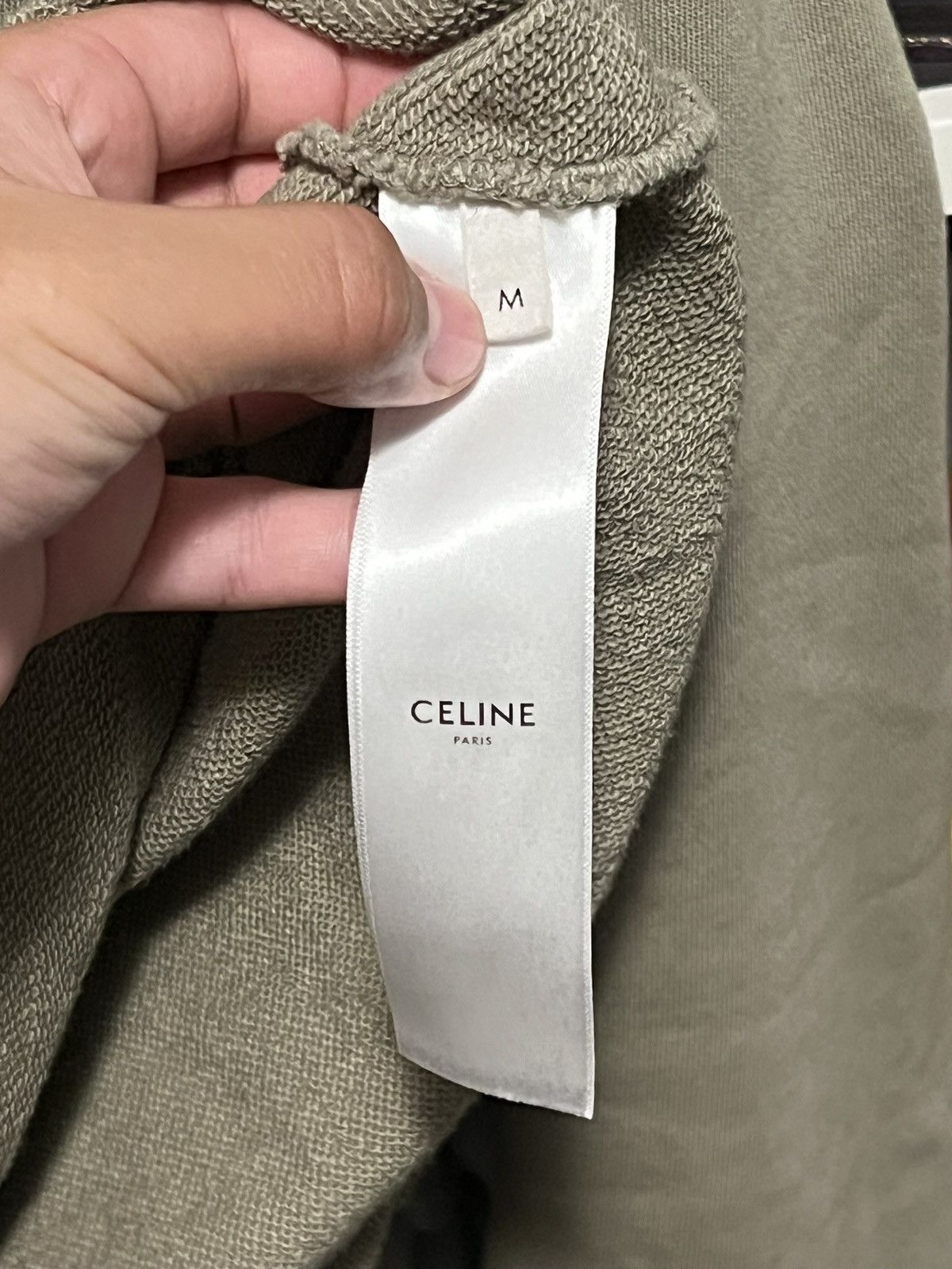 Celine Celine Hoodie Olive Green Size US M / EU 48-50 / 2 - 3 Thumbnail