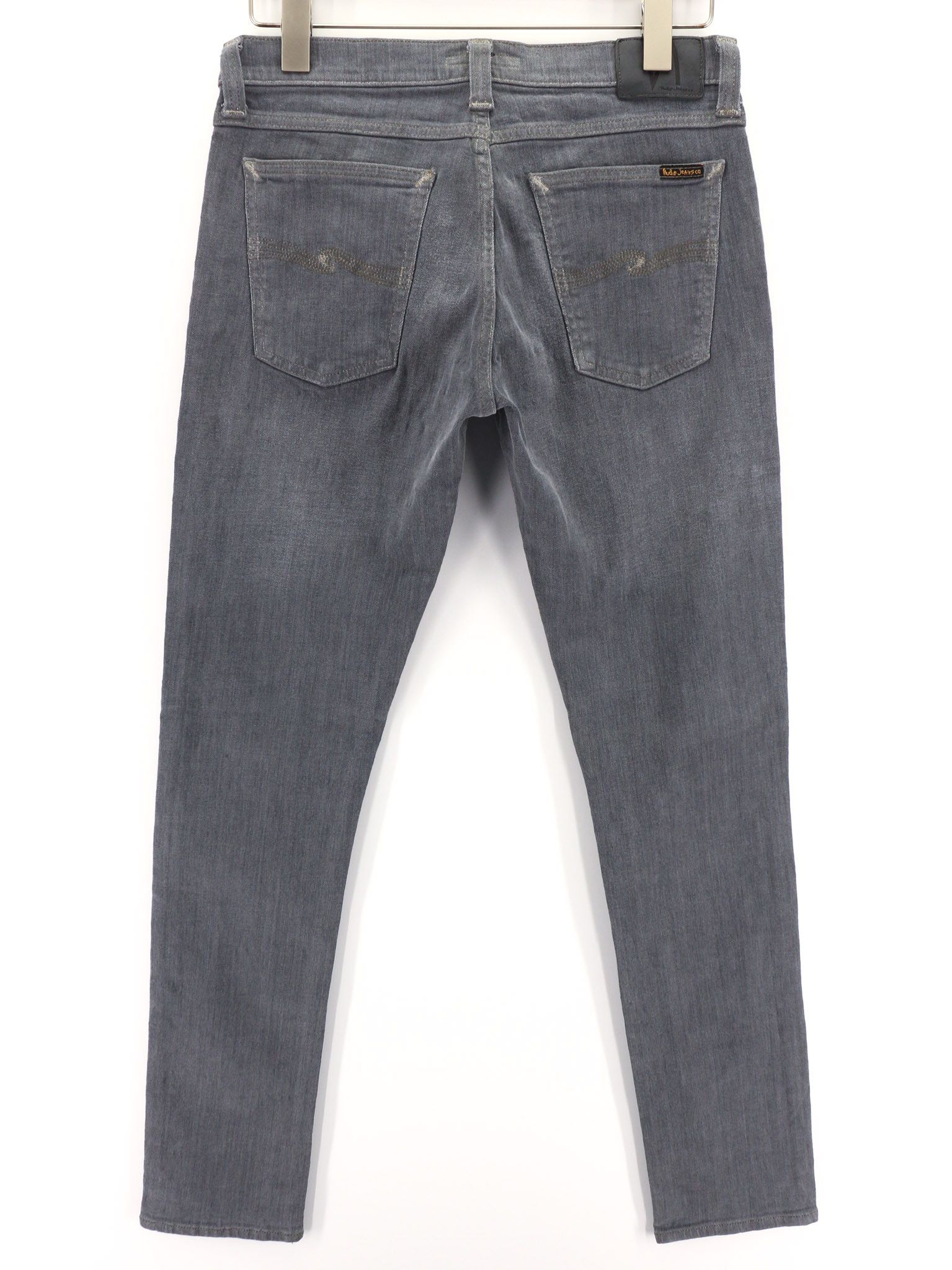 Nudie Jeans TIGHT LONG JOHN W31/L34 Organic Charcoal Denim Jeans 80681 Size US 31 - 2 Thumbnail