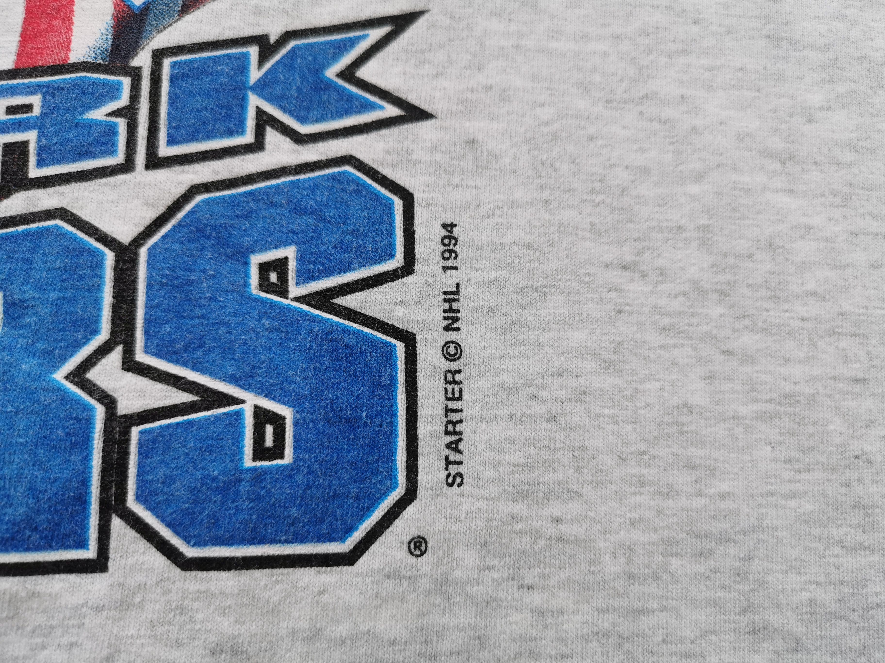 NHL Vintage 90s New York Rangers Starter NHL T Shirt Size US L / EU 52-54 / 3 - 5 Thumbnail