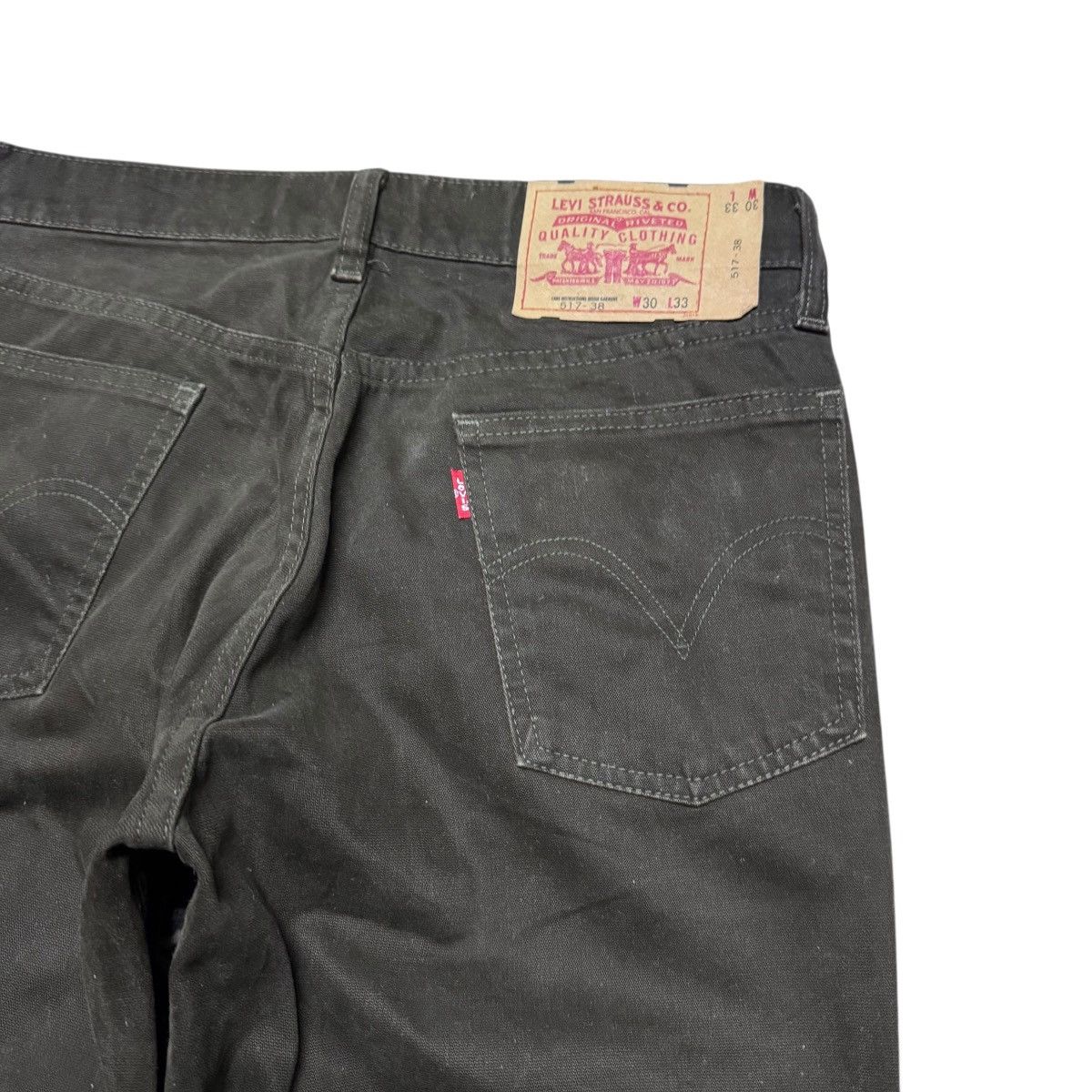 Levi's Vintage Levis 517 Brown Moleskin Flare Jeans Hedi Slimane Size US 30 / EU 46 - 12 Thumbnail