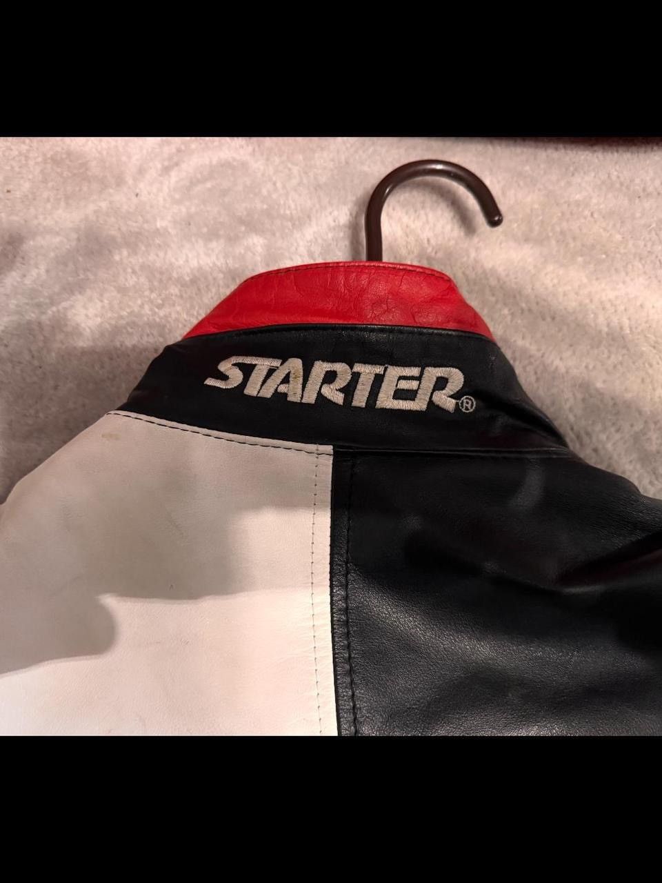 1990s Atlanta Falcons Leather Starter Jacket.