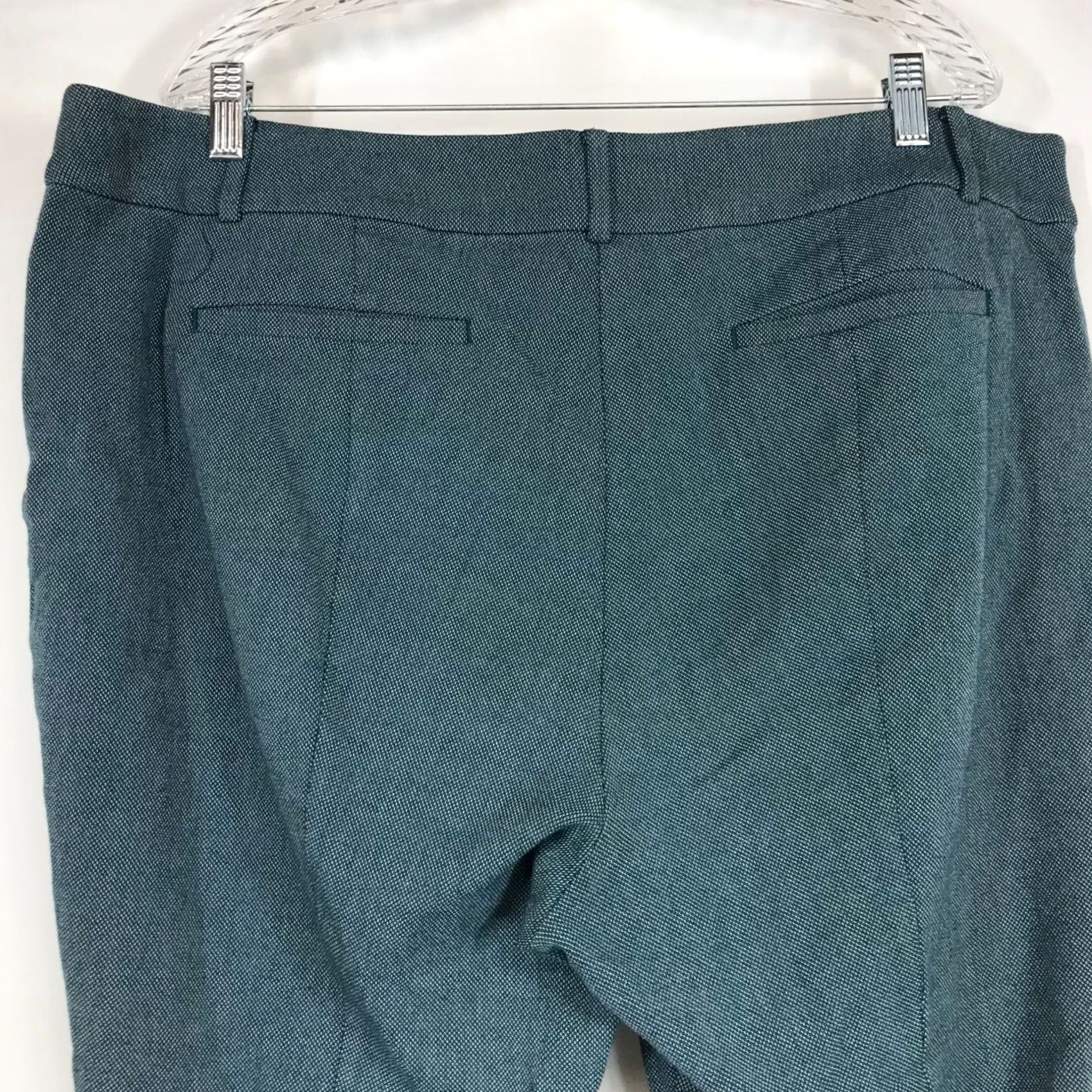 Loft LOFT PLUS WOMEN'S 18 BLUE SKINNY COTTON BLEND PANTS Size 40" / US 18 - 5 Thumbnail