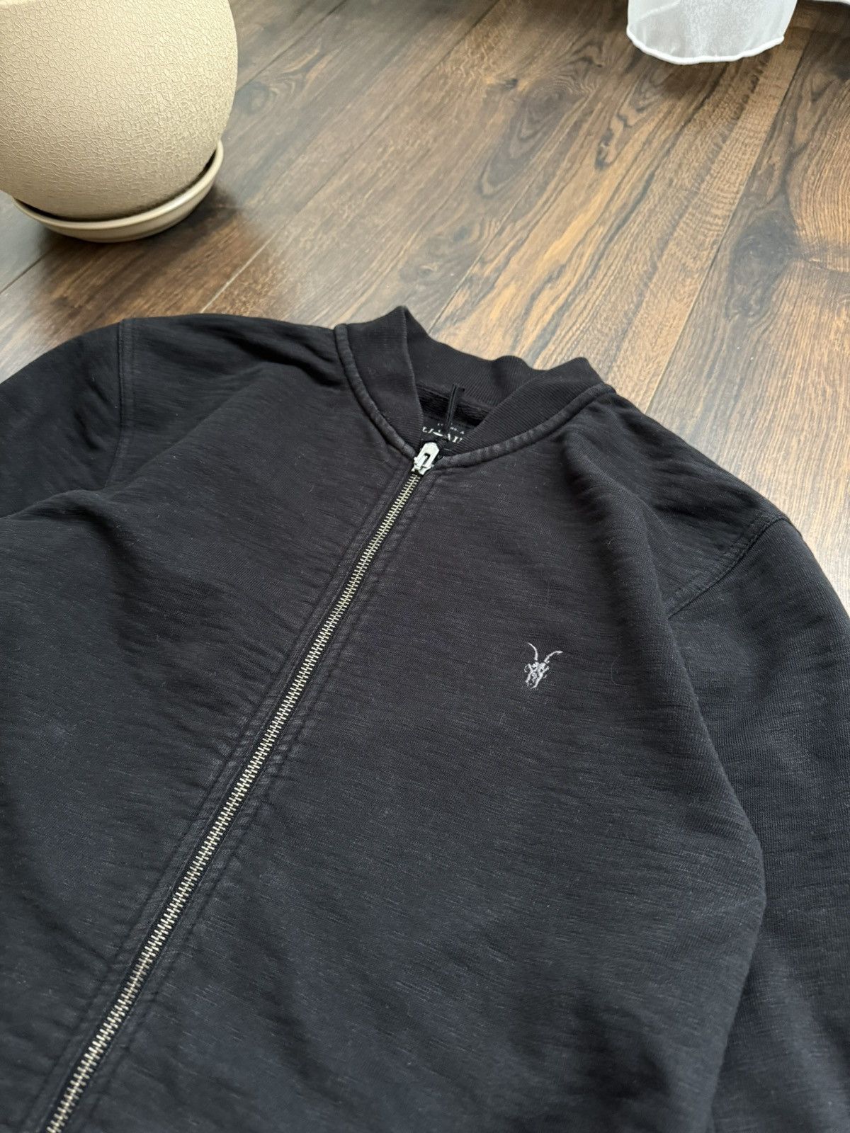 Allsaints Allsaints Bomber Zip Up Japanese Small Logo Lux Y2K Hoodie Size US S / EU 44-46 / 1 - 3 Thumbnail