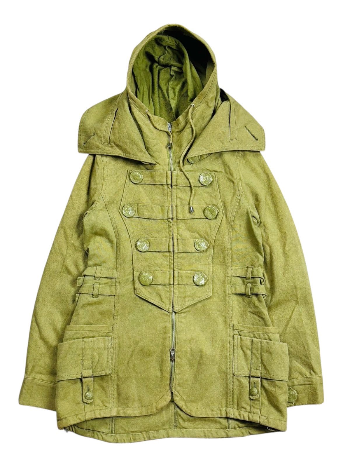 Ekam 2000s Backs - Apocalypse Style Napoleon Hooded Jacket Size US M / EU 48-50 / 2 - 1 Thumbnail