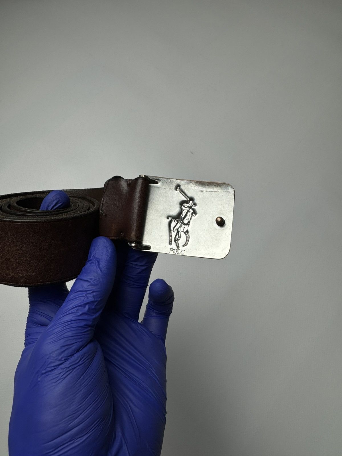 Polo Ralph Lauren Polo Ralph Lauren Leather Belt Brown One Size Pony Buckle Size ONE SIZE - 5 Thumbnail
