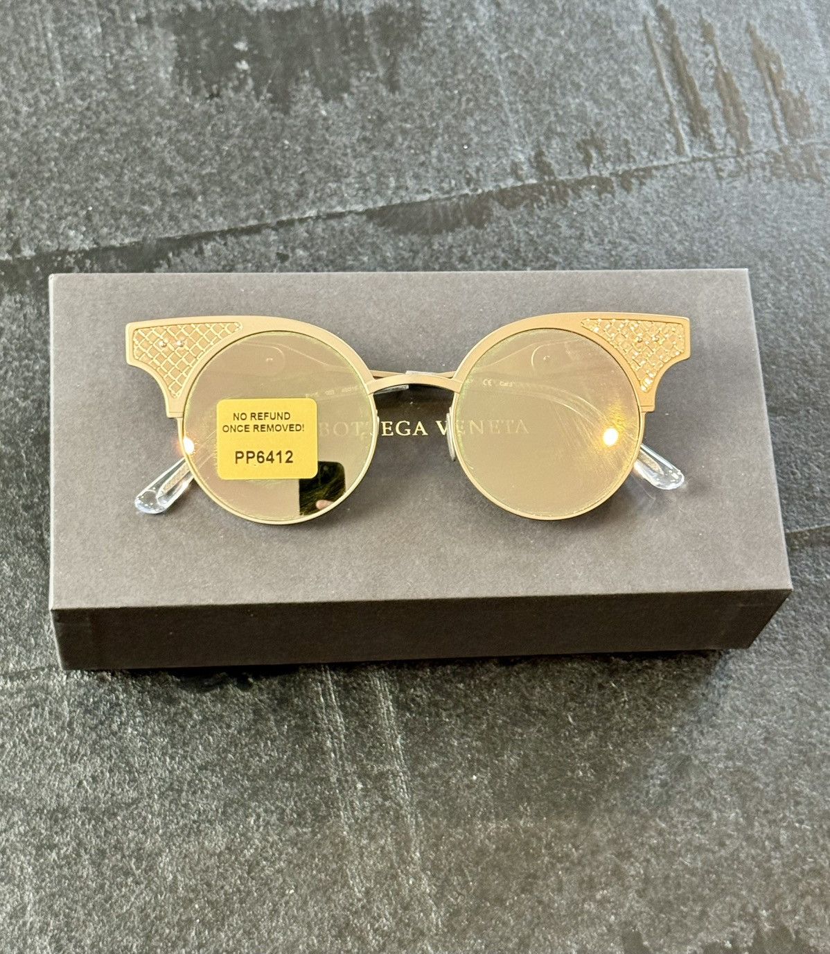 Bottega Veneta 25 / 30 LIMITED EDITION BV15 18K ROSE GOLD FILLED SUNGLASSES Size ONE SIZE - 4 Thumbnail