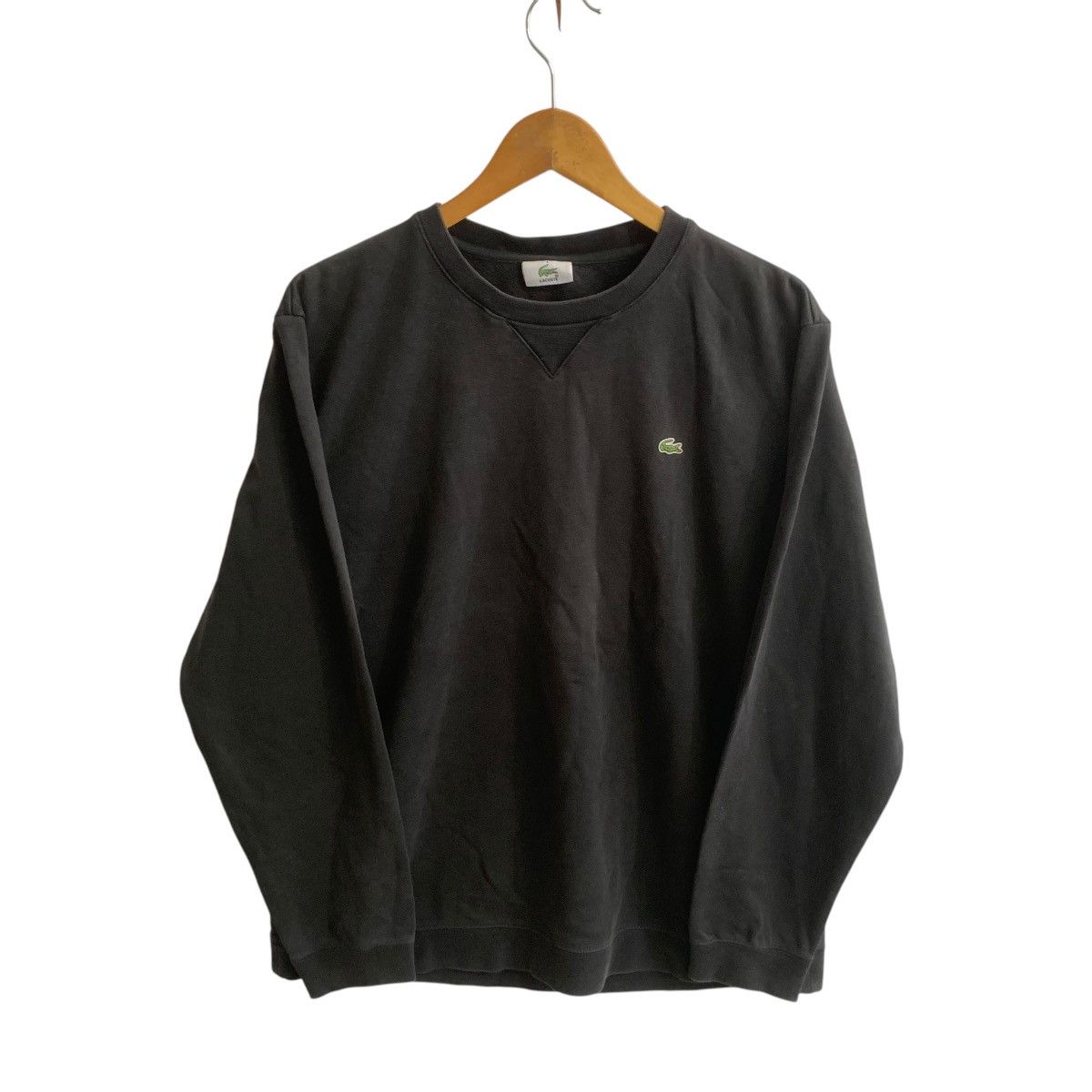 Lacoste × Vintage Vintage Lacoste Sweatshirt Medium Size Black Size US M / EU 48-50 / 2 - 1 Thumbnail