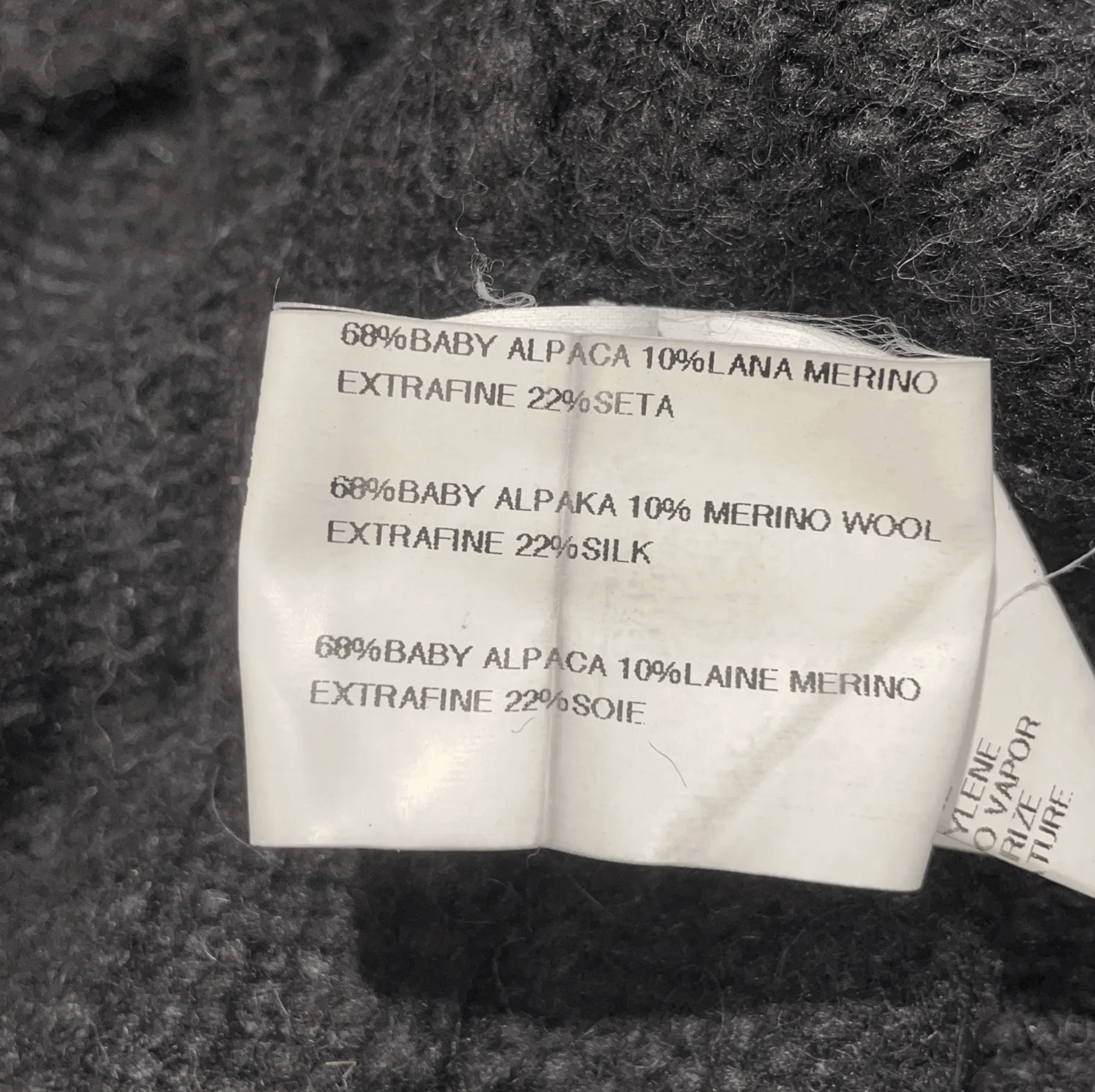 Rick Owens Asymmetric Alpaca/Merino/Silk Cardigan Black, Rick Owens. Size US XL / EU 56 / 4 - 5 Thumbnail