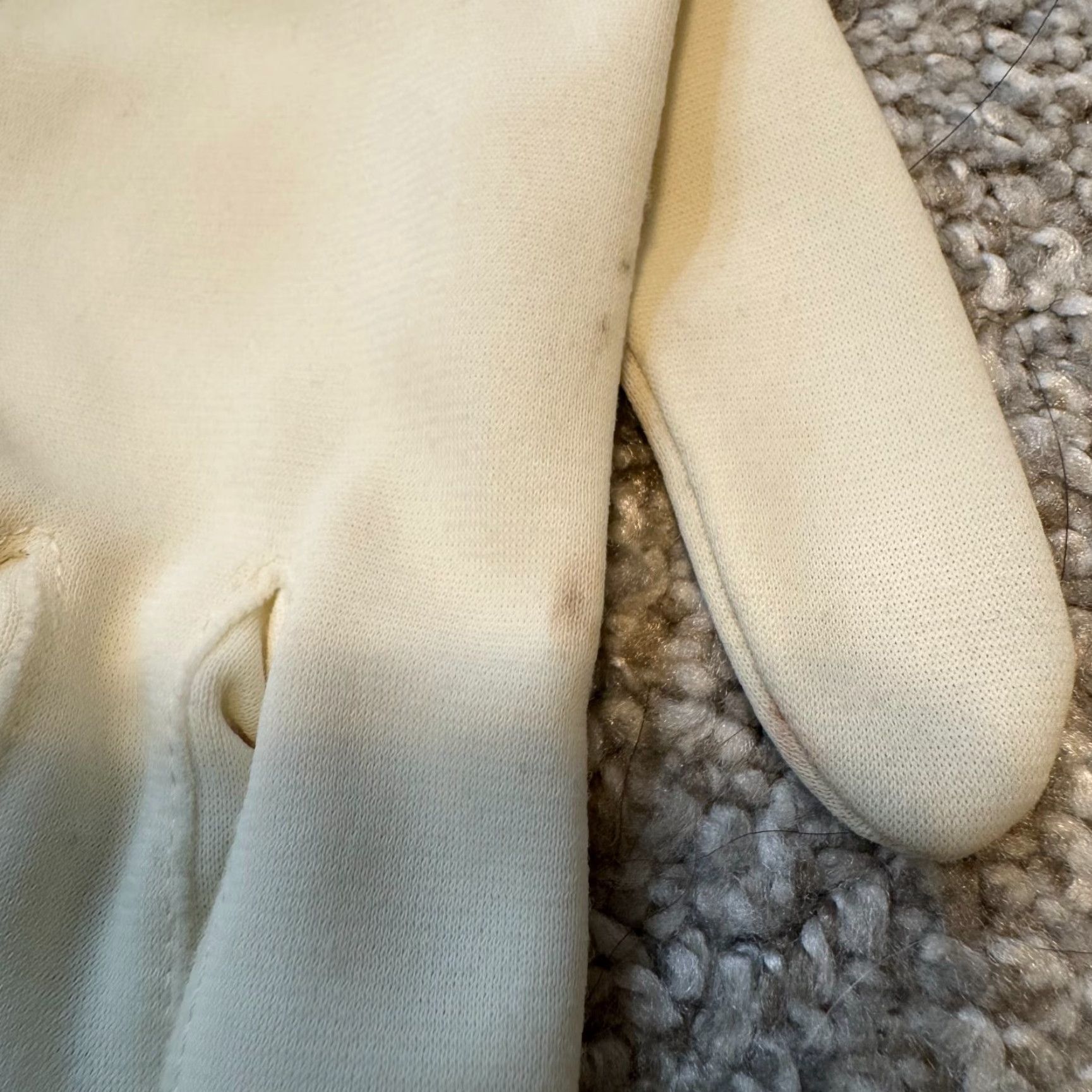 Vintage VINTAGE White Cream Gloves XS Small Women Edwardian Victorian Steampunk Womens Size ONE SIZE - 3 Thumbnail