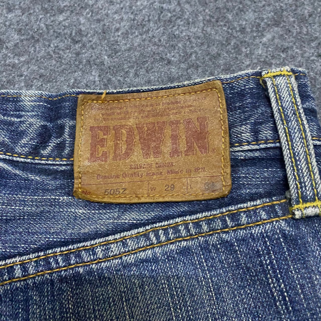 If Six Was Nine Vintage Edwin Selvegde Redline Distressed denim Size US 29 - 13 Thumbnail