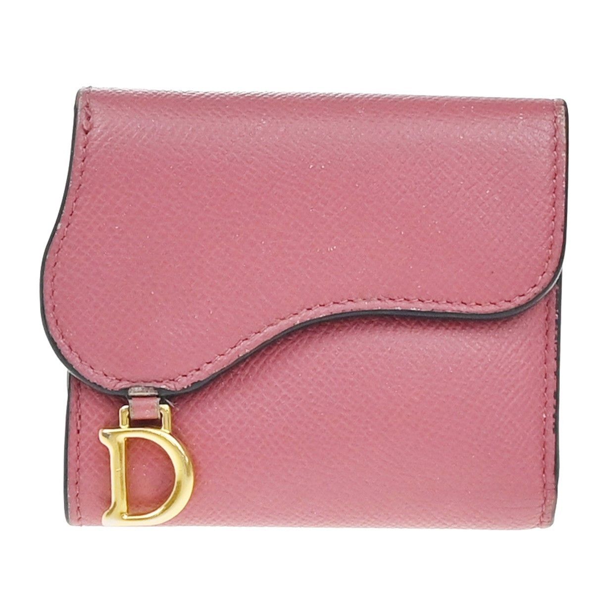 Dior Christian Dior Saddle Trifold Flap Wallet Leather Size ONE SIZE - 1 Thumbnail