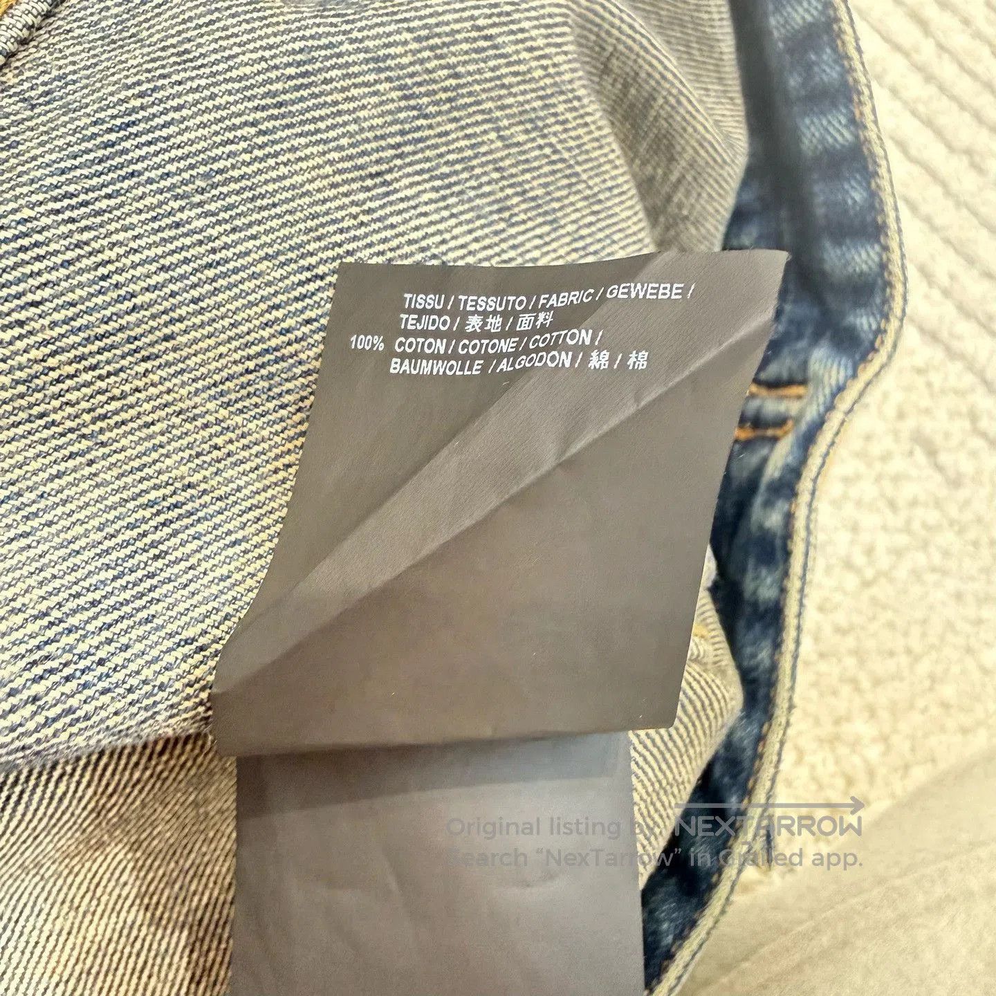 Saint Laurent Paris Saint Laurent Blue Denim Shark Embroidery Jacket. Size US L / EU 52-54 / 3 - 5 Thumbnail