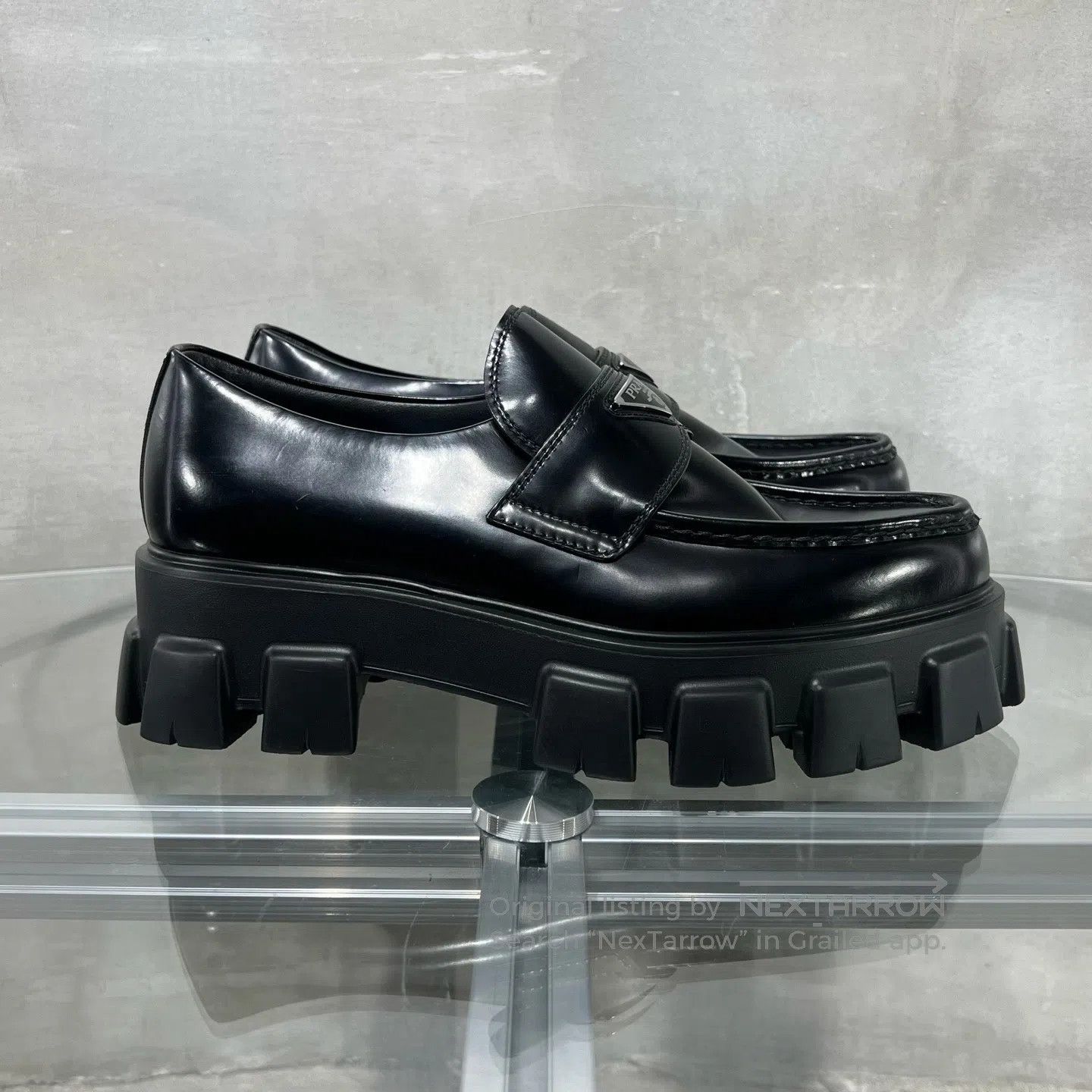 Prada Prada Monolith pointed triangular label; black, thick-sole Size US 8 / EU 41 - 4 Thumbnail