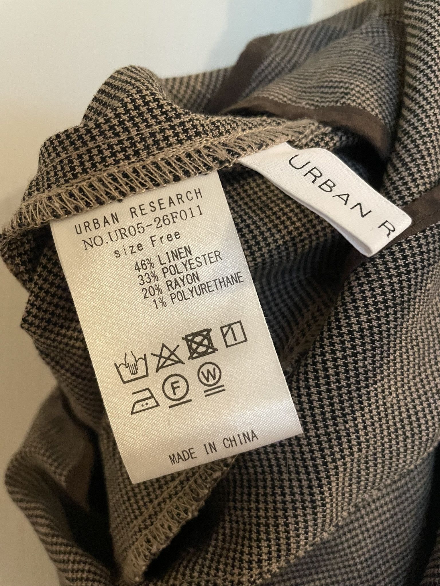URBAN RESEARCH DOORS Urban Research Houndstooth Soft Overalls Size 28" / US 6 / IT 42 - 7 Thumbnail