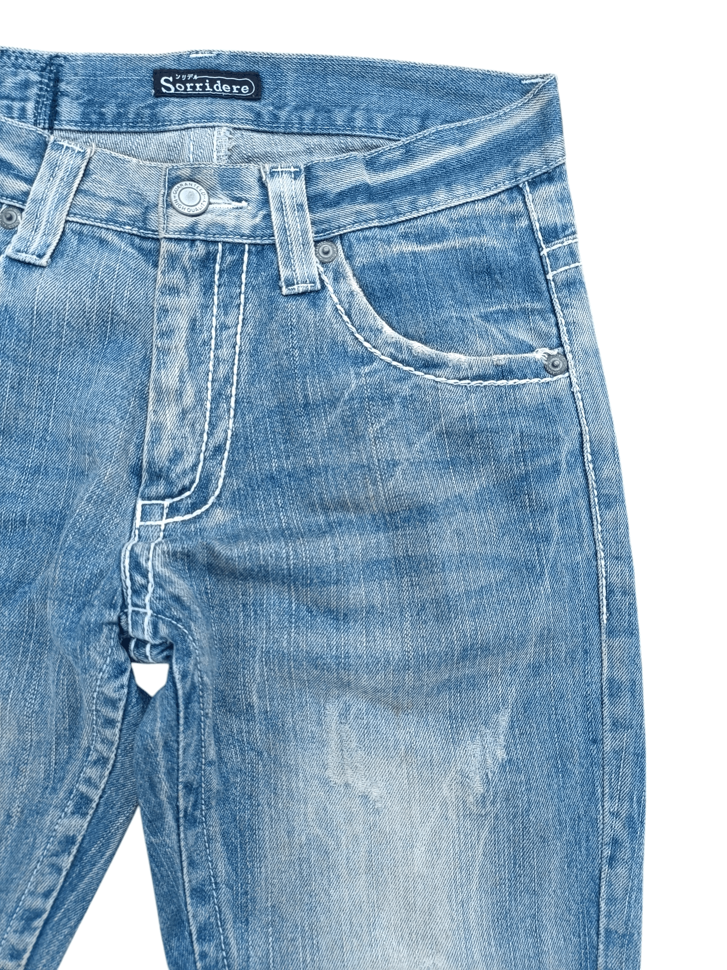 Japanese Brand FLARED Sorridere Rusty Mudwash Distressed Denim Mudmax Size US 31 - 8 Thumbnail