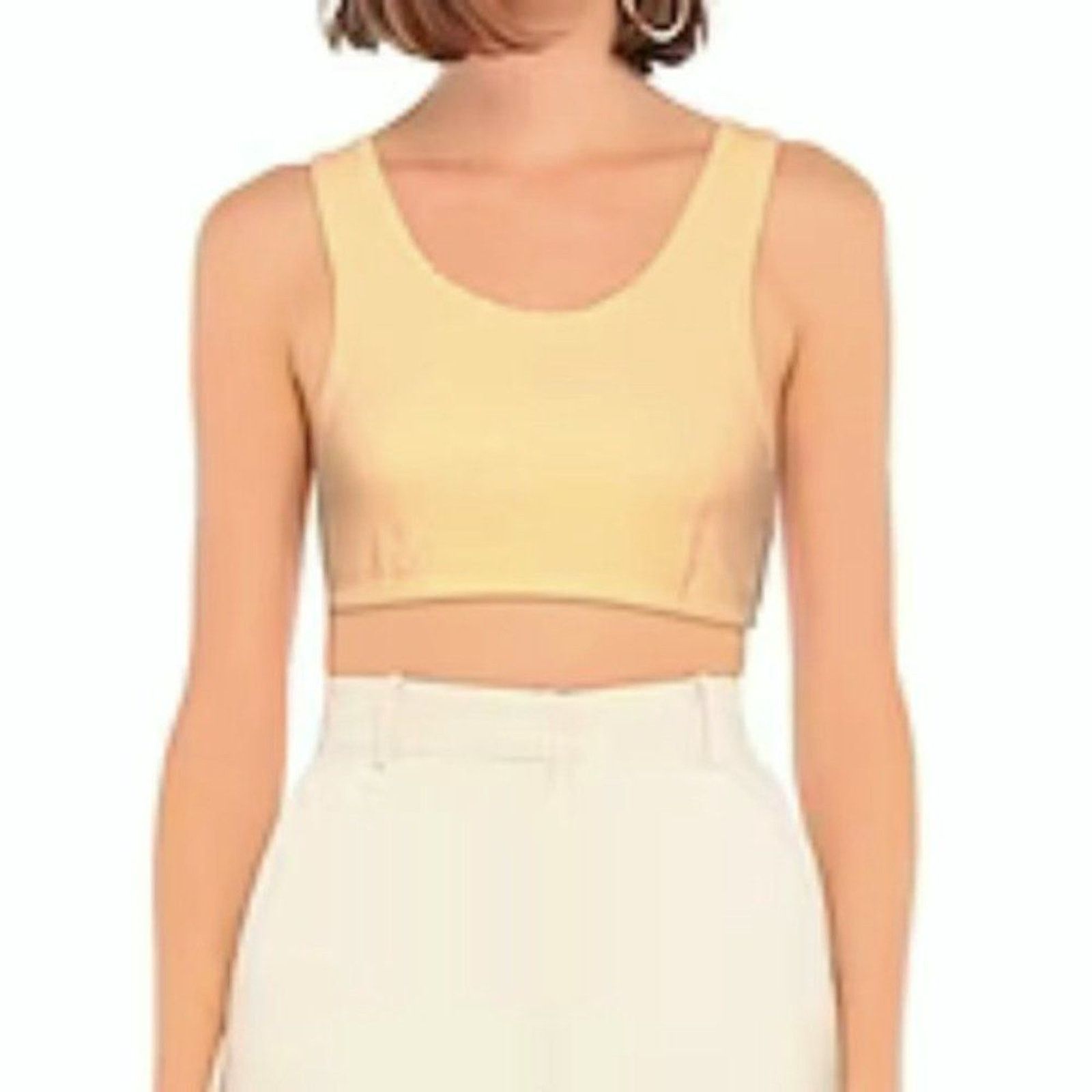 Ganni Ganni Crop top Apricot L Size L / US 10 / IT 46 - 3 Thumbnail