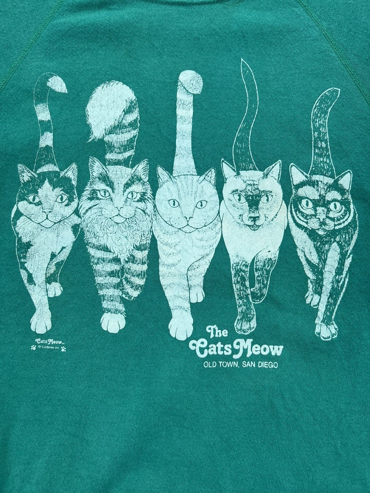 Hanes Vintage Hanes The Cats Meow Front & Back Print Sweatshirt Size US XS / EU 42 / 0 - 7 Thumbnail