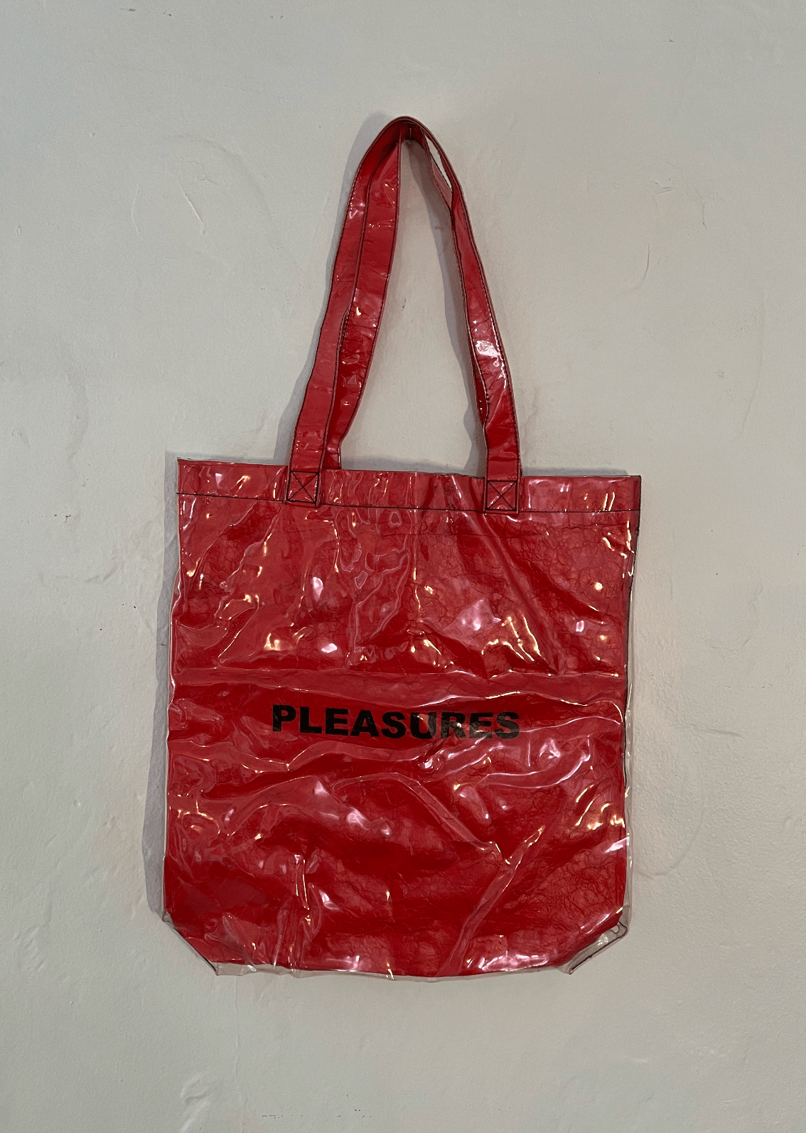 Pleasures Pleasures Happiness Plastic Tote - Red Size ONE SIZE - 1 Thumbnail