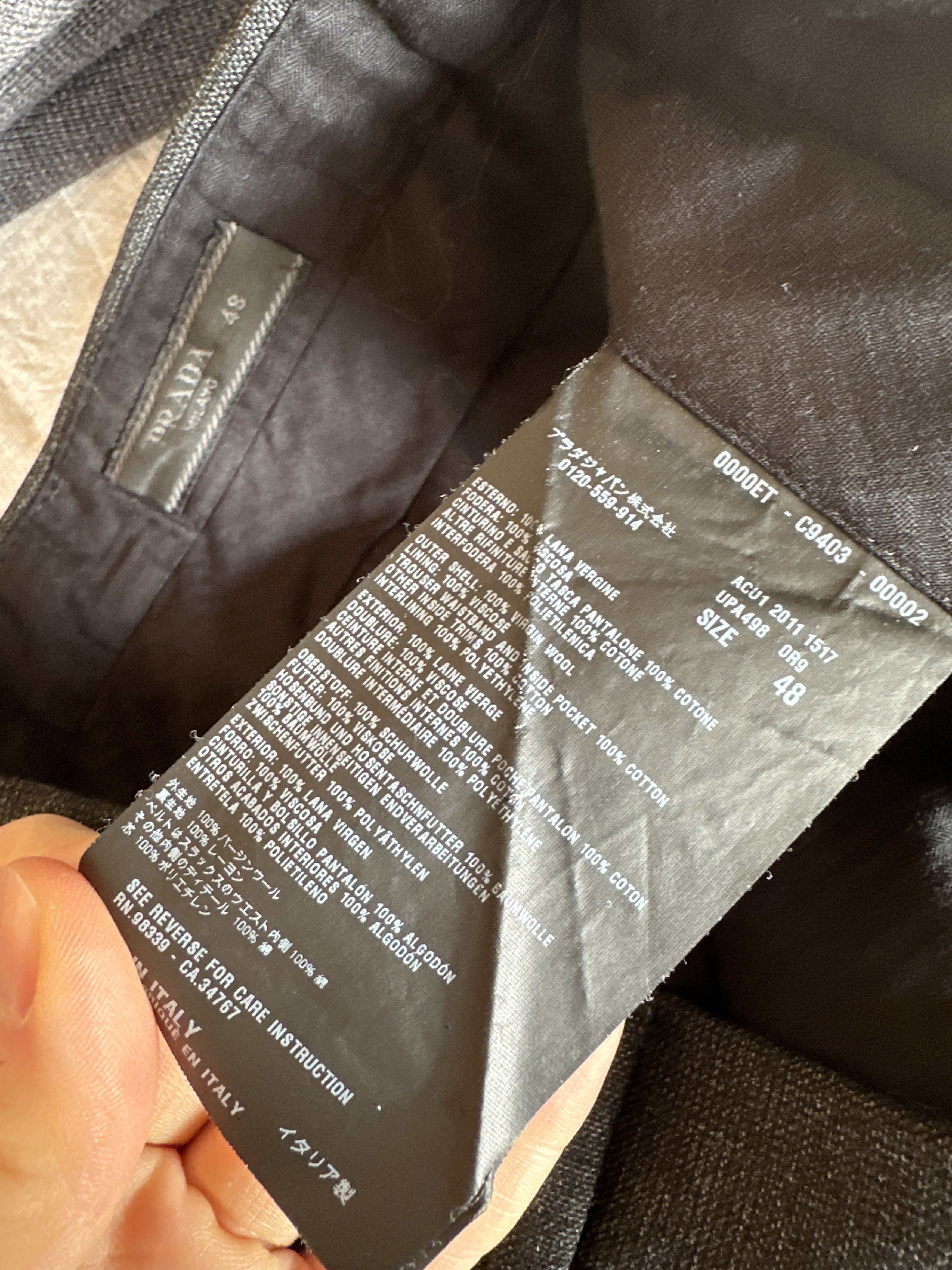 Prada Prada Wool Trousers Size US 34 / EU 50 - 5 Thumbnail