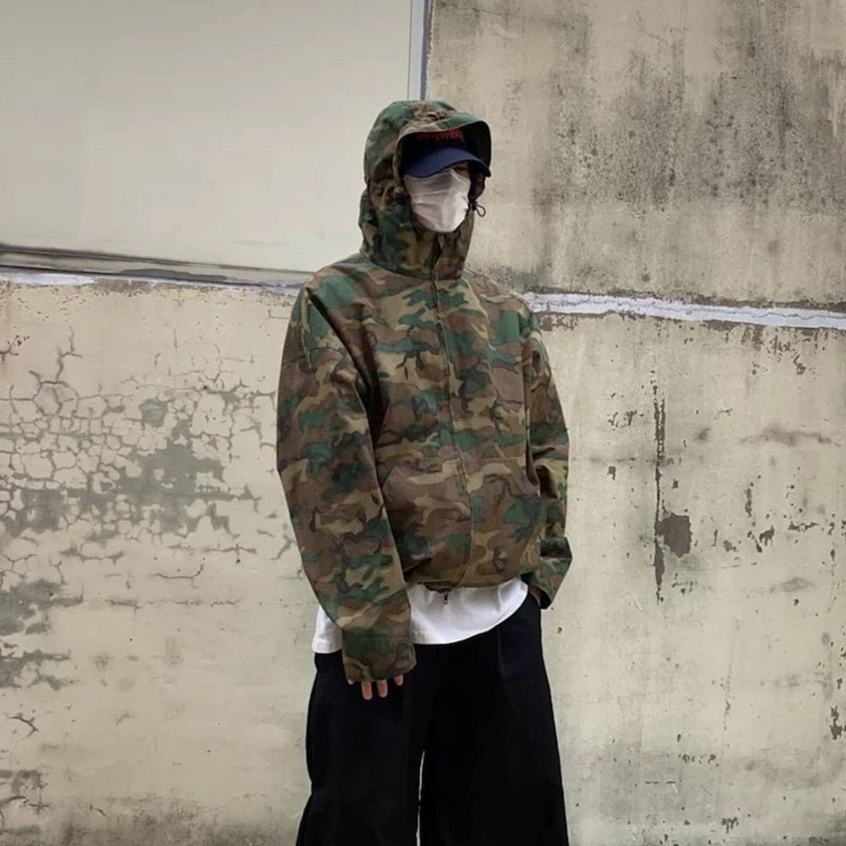 Japanese Brand × Vintage Streetwear Camouflage Hooded Army Jacket Size US M / EU 48-50 / 2 - 4 Thumbnail