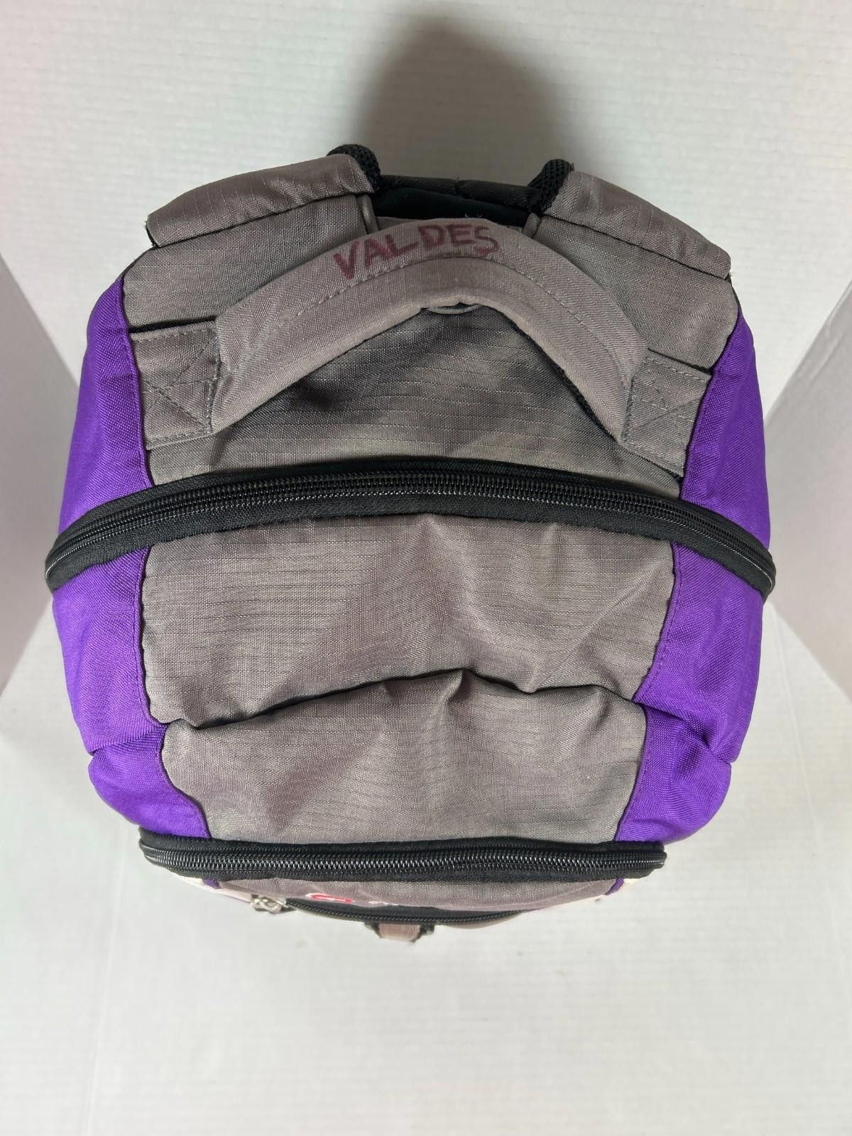 Swissgear SWISSGEAR Purple & Gray Backpack Travel Hiking Laptop Pocket Size ONE SIZE - 4 Thumbnail