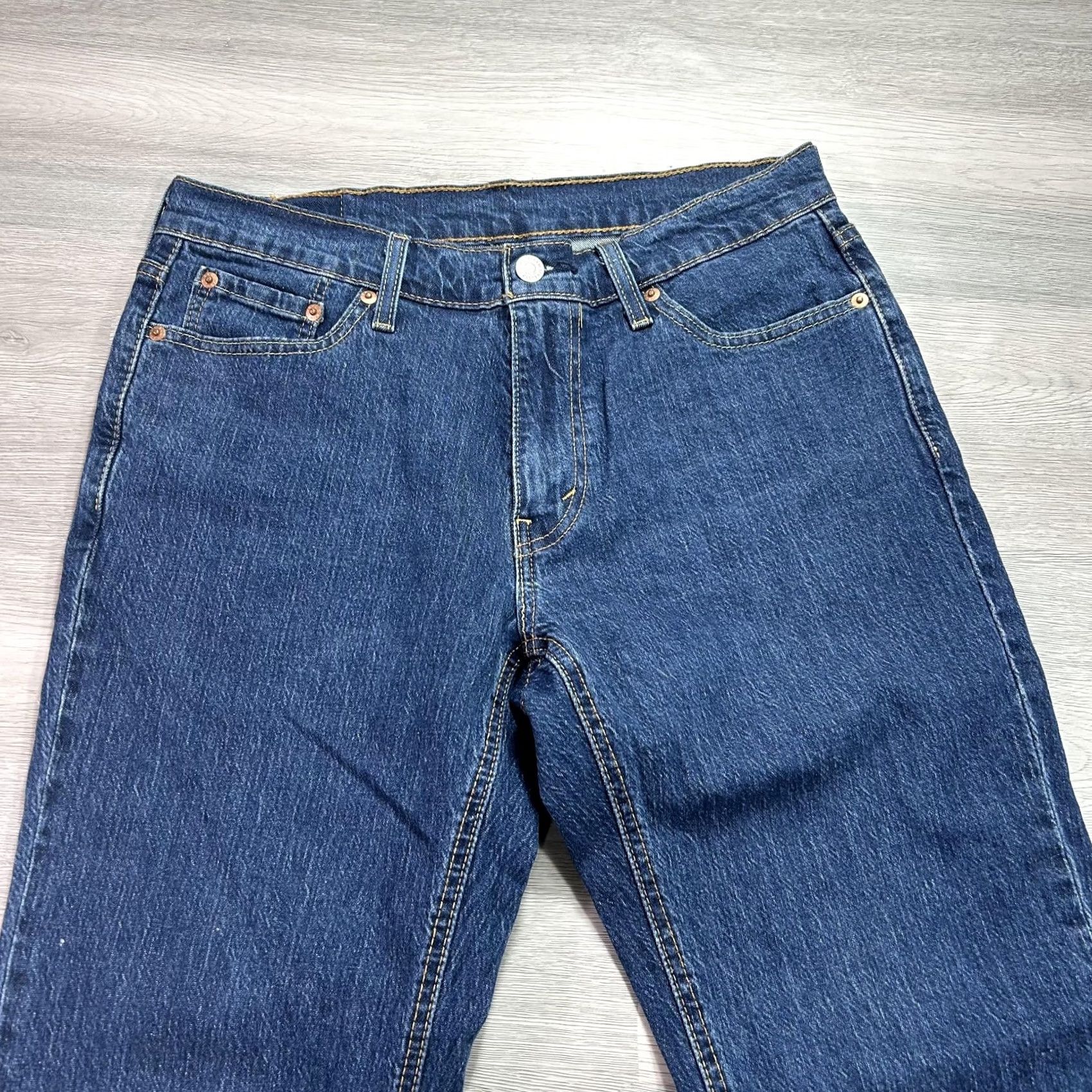 Levi's Levi's 541 Athletic Jeans Mens 30x32 Blue Medium Wash Straight Stretch Denim Pants Size US 30 / EU 46 - 3 Thumbnail