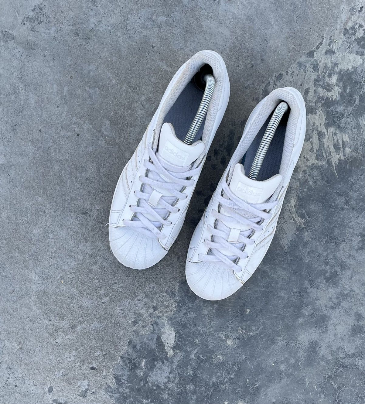Adidas × Vintage ADIDAS Y2K SUPERSTAR JAPAN DRILL AVANT GARDE HYPE SNEAKERS Size US 8.5 / IT 38.5 - 3 Thumbnail