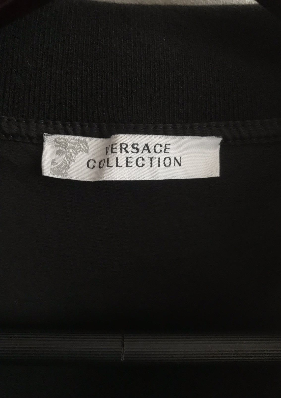 Versace Versace Black Half Buttons Up Short Sleeve Shirt Logo Tee SA Size US M / EU 48-50 / 2 - 7 Thumbnail
