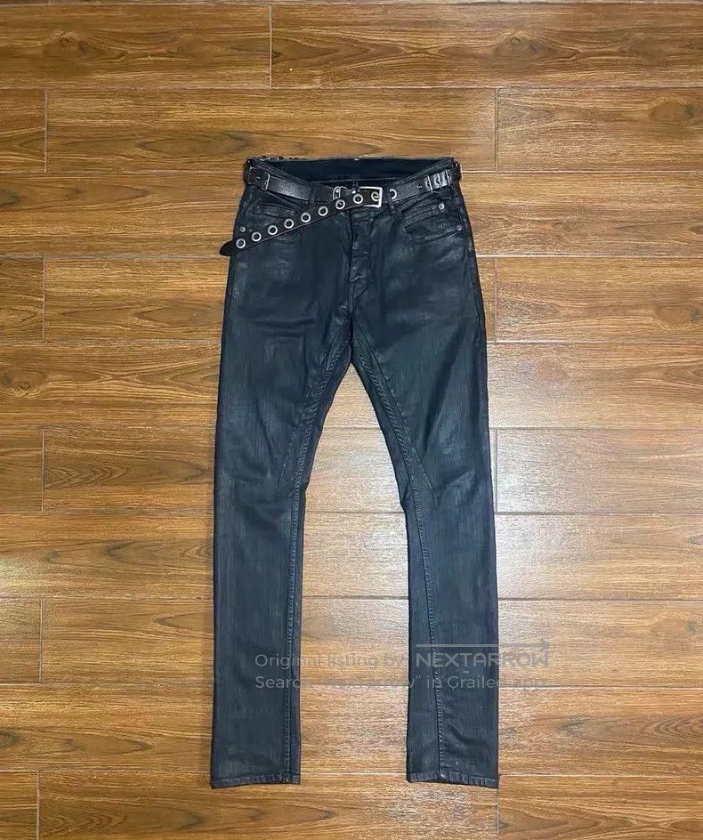 Rick Owens Rick Owens Waxed Denim Pants Size US 30 / EU 46 - 1 Thumbnail