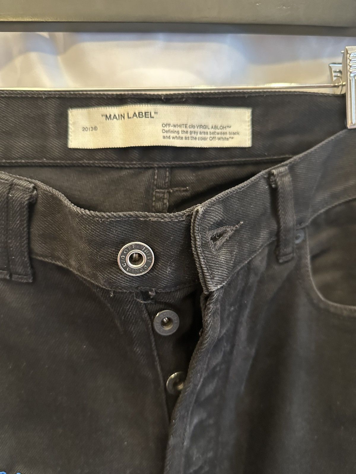 Off-White Off-White Black Denim Pants Size US 32 / EU 48 - 5 Thumbnail
