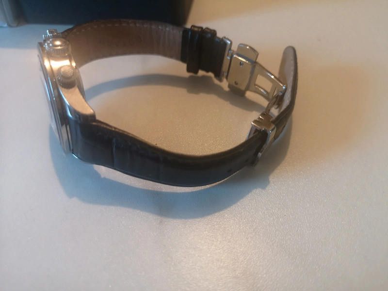 Designer Rotary men's white dial black leather strap watch Size ONE SIZE - 5 Thumbnail