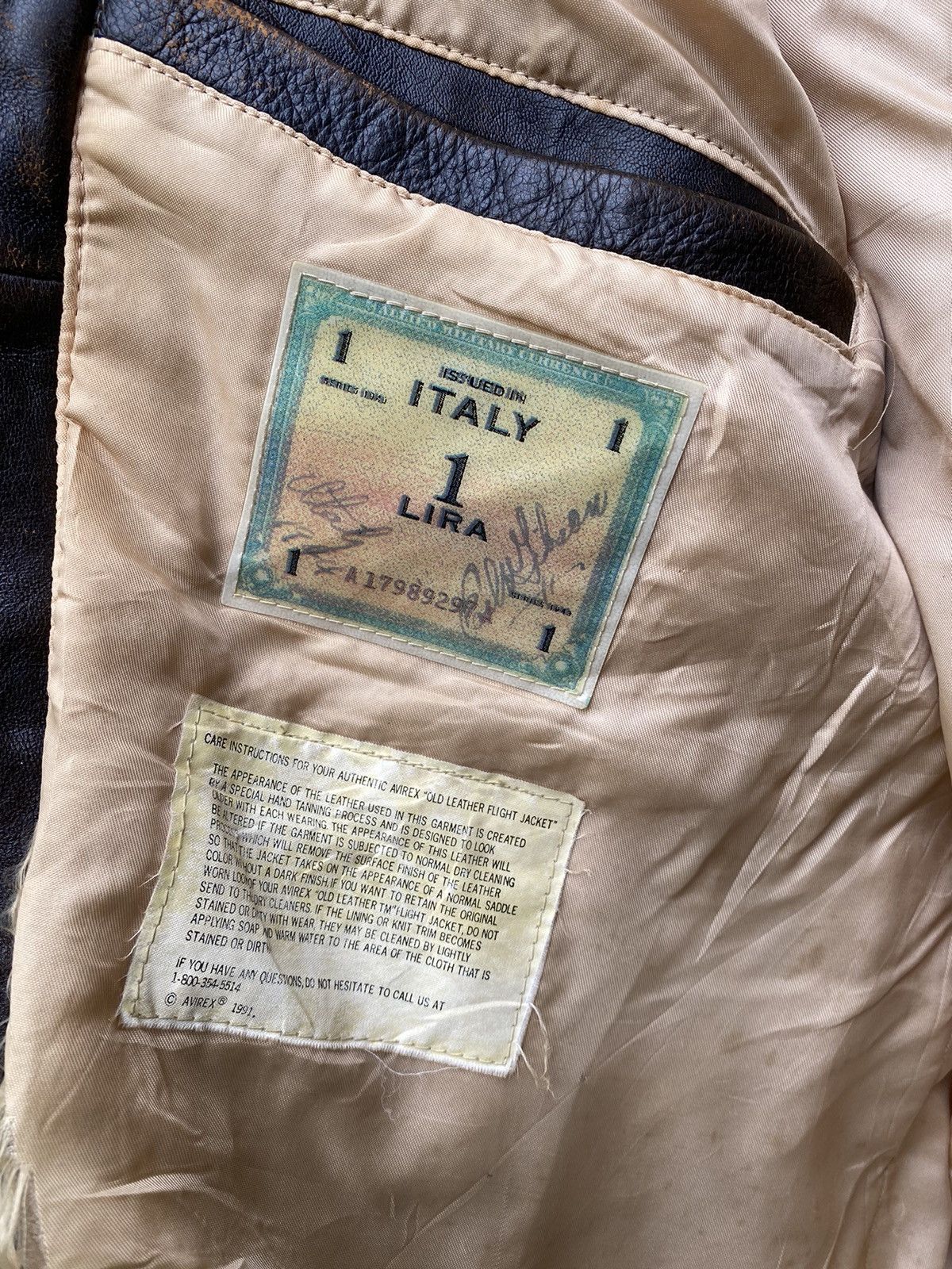 Avirex 1991 Avirex Type A-2 USAF Bomber Leather Jacket Size US M / EU 48-50 / 2 - 11 Thumbnail