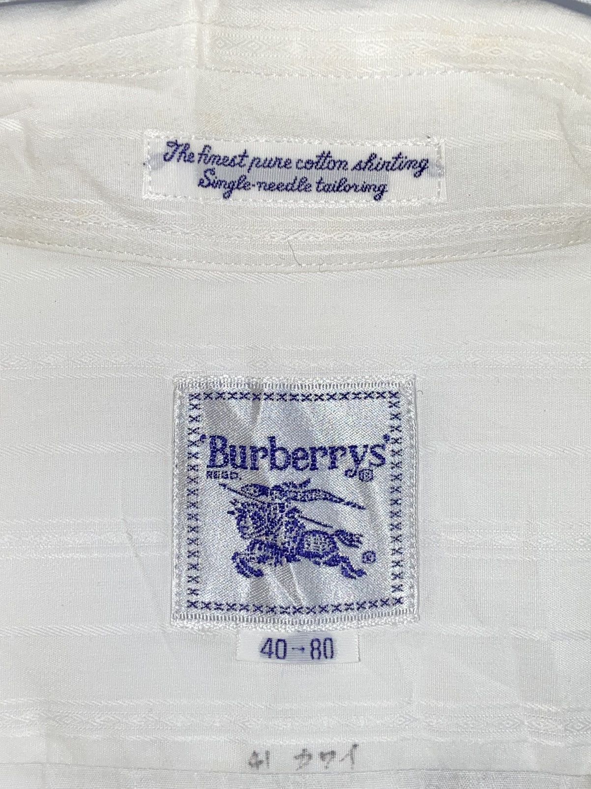 Burberry BURBERRYS White Shirt Size US M / EU 48-50 / 2 - 6 Thumbnail
