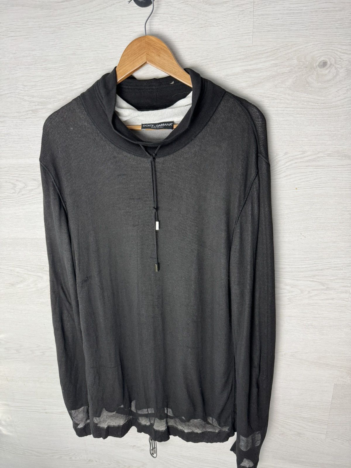 Dolce & Gabbana Dolce & Gabbana Sheer Long Sleeve Tunic Top Size XXL / US 16-18 / IT 52-54 - 2 Thumbnail