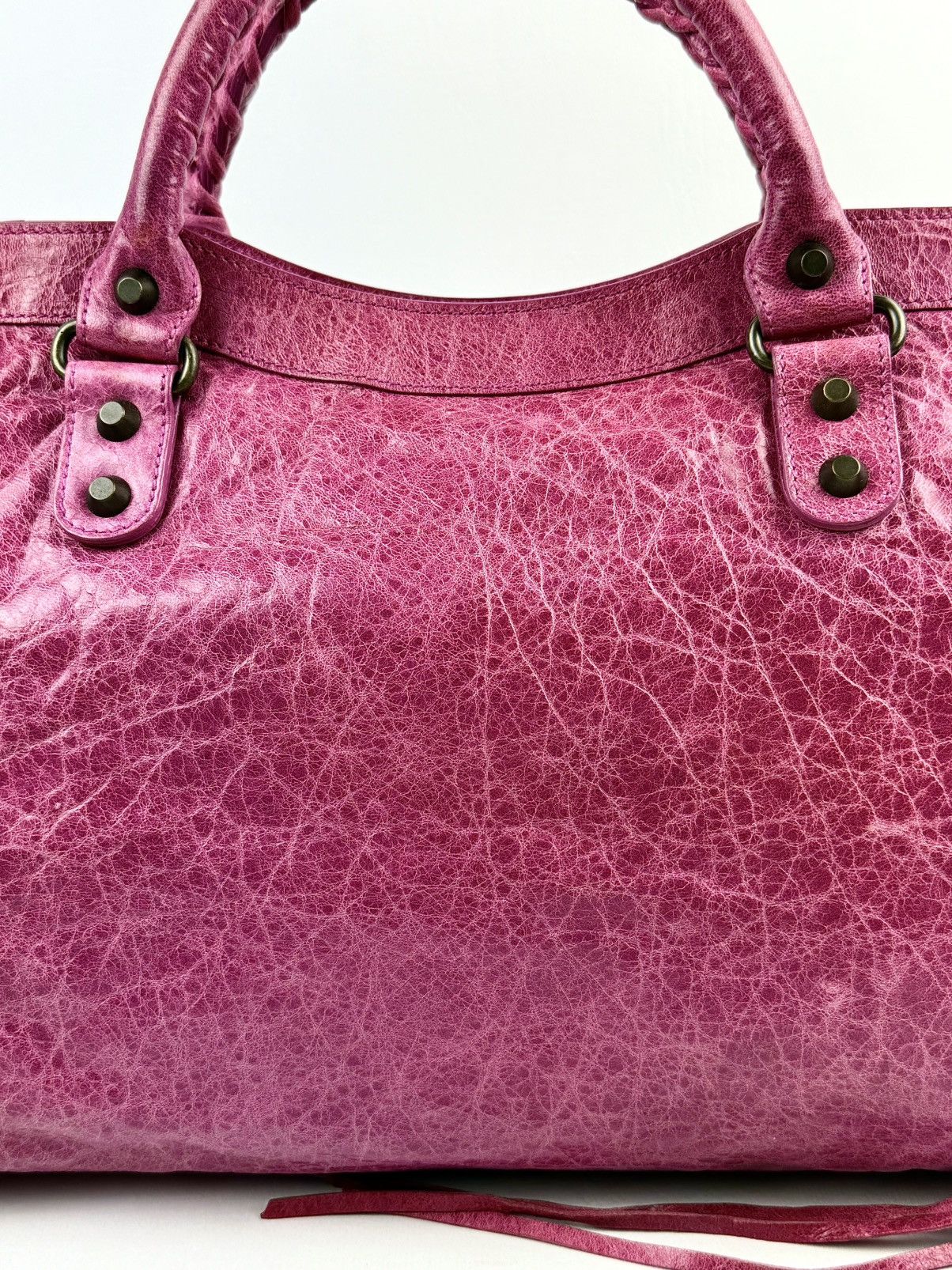Balenciaga Balenciaga - Classic - Distressed - Metallic Pink - Le City Size ONE SIZE - 14 Thumbnail