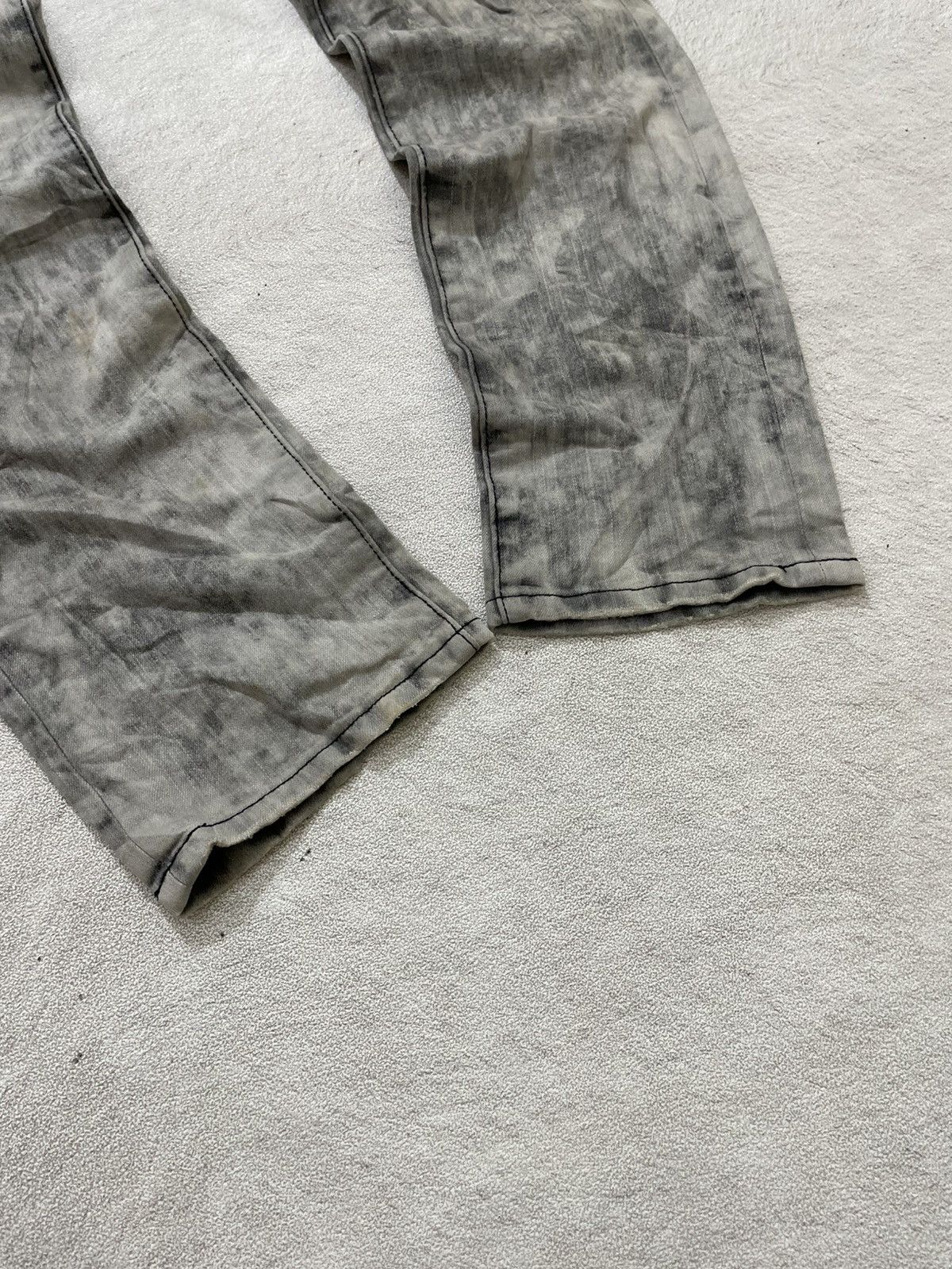 Japanese Brand 2000s Dsquared Acid Wash Grey Tornado Ifsix LGB Maison Japan Size US 31 - 4 Thumbnail