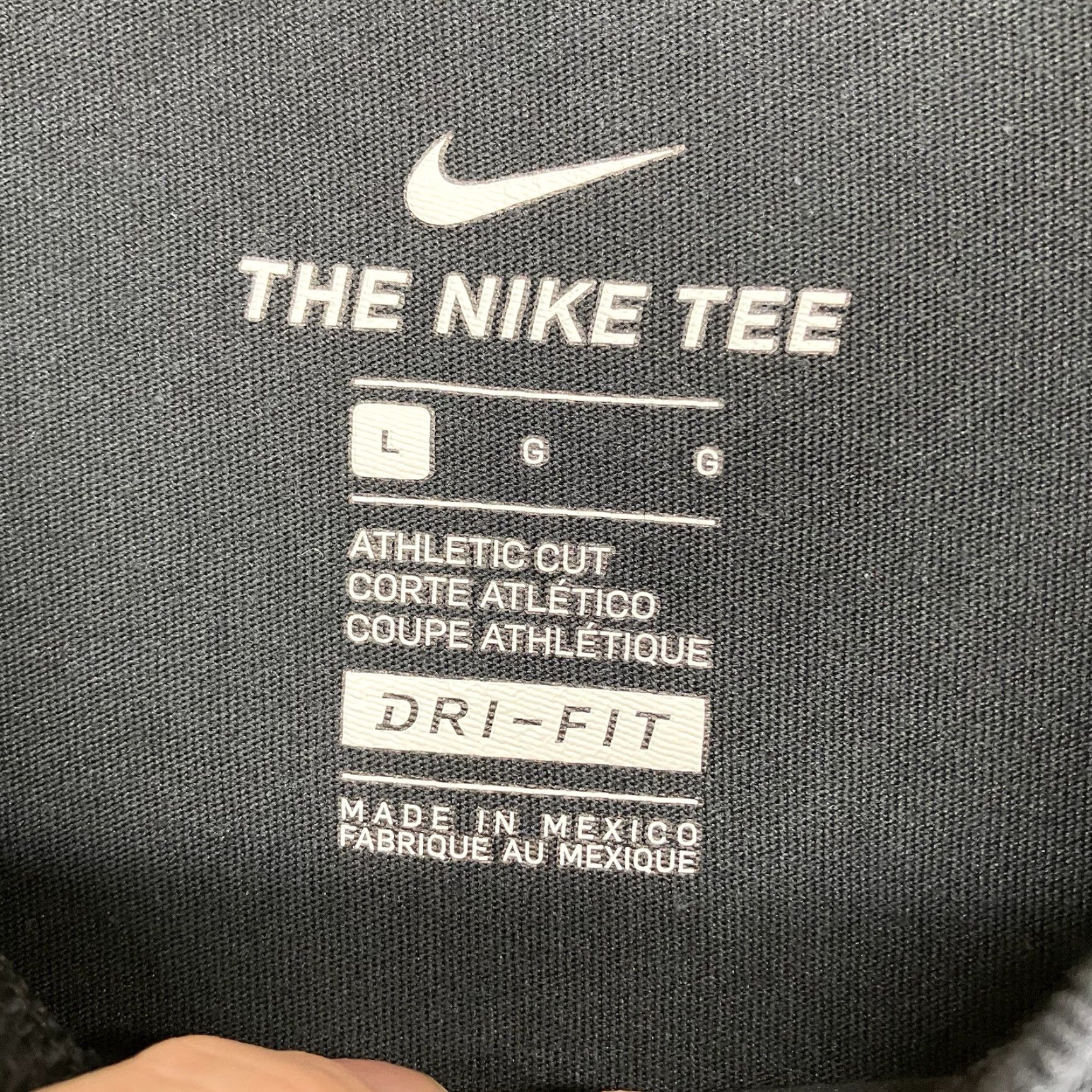 Nike NIKE Dri-FIT Athletic T-Shirt Mens Large Black Graphic Basketball Retro 90s Size US L / EU 52-54 / 3 - 5 Thumbnail
