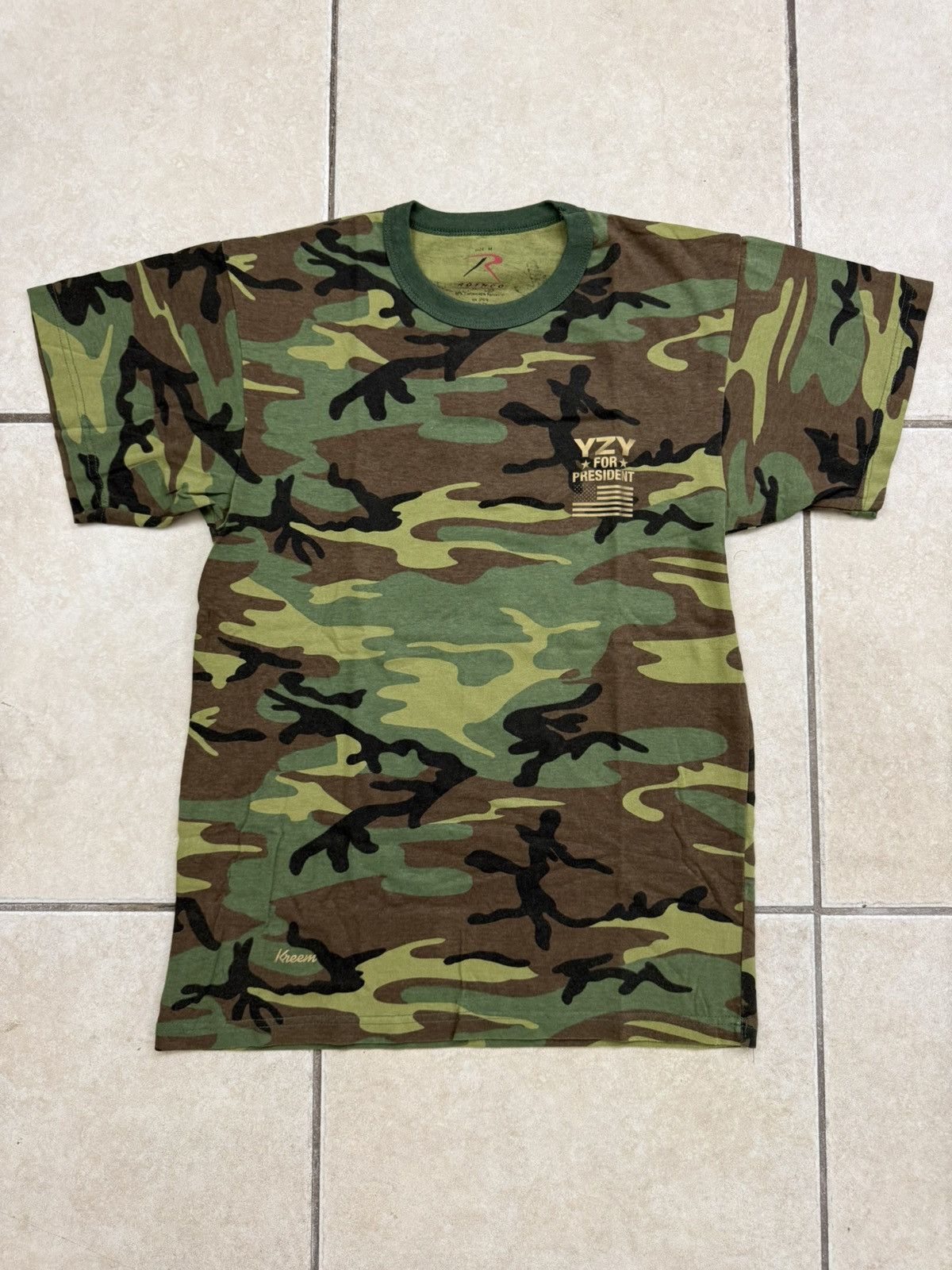 Rothco × Yeezy Rothco Camouflage YZY For President T-Shirt Size M Size US M / EU 48-50 / 2 - 1 Thumbnail