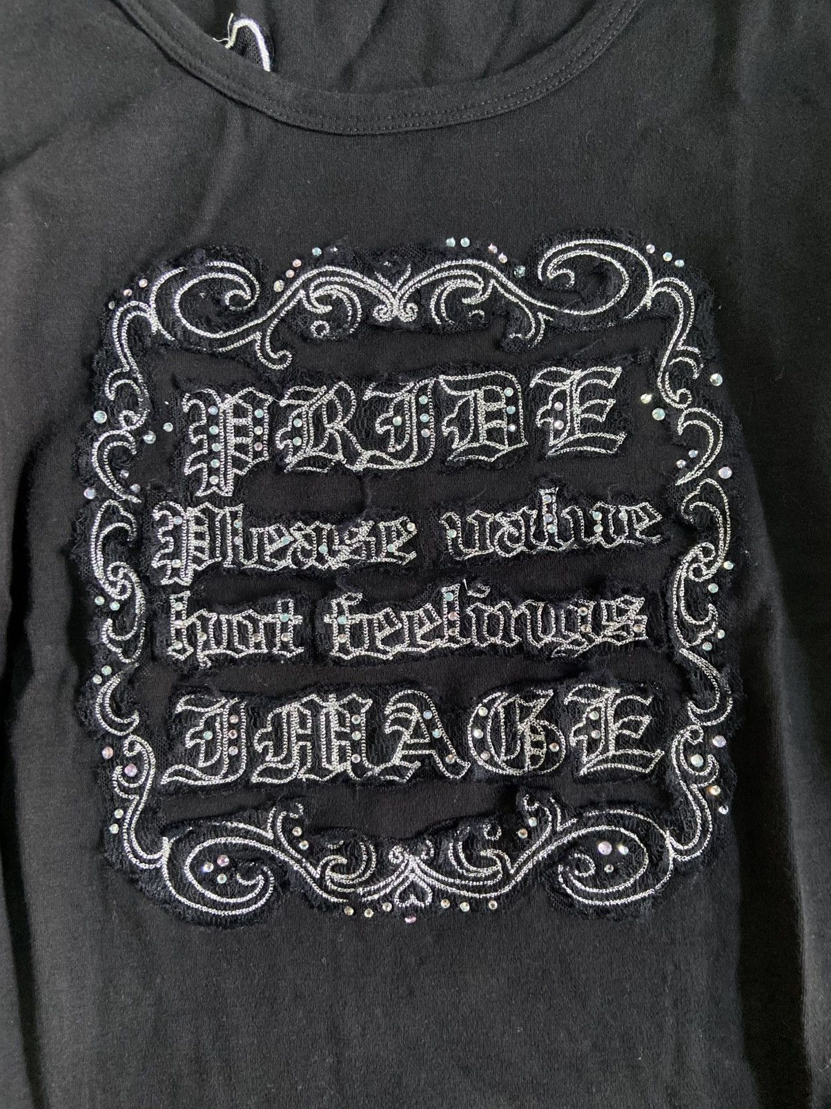 If Six Was Nine × Japanese Brand × Le Grande Bleu (L.G.B.) Ollinkari Pride Please Value Poem Longsleeve Size S / US 4 / IT 40 - 2 Thumbnail