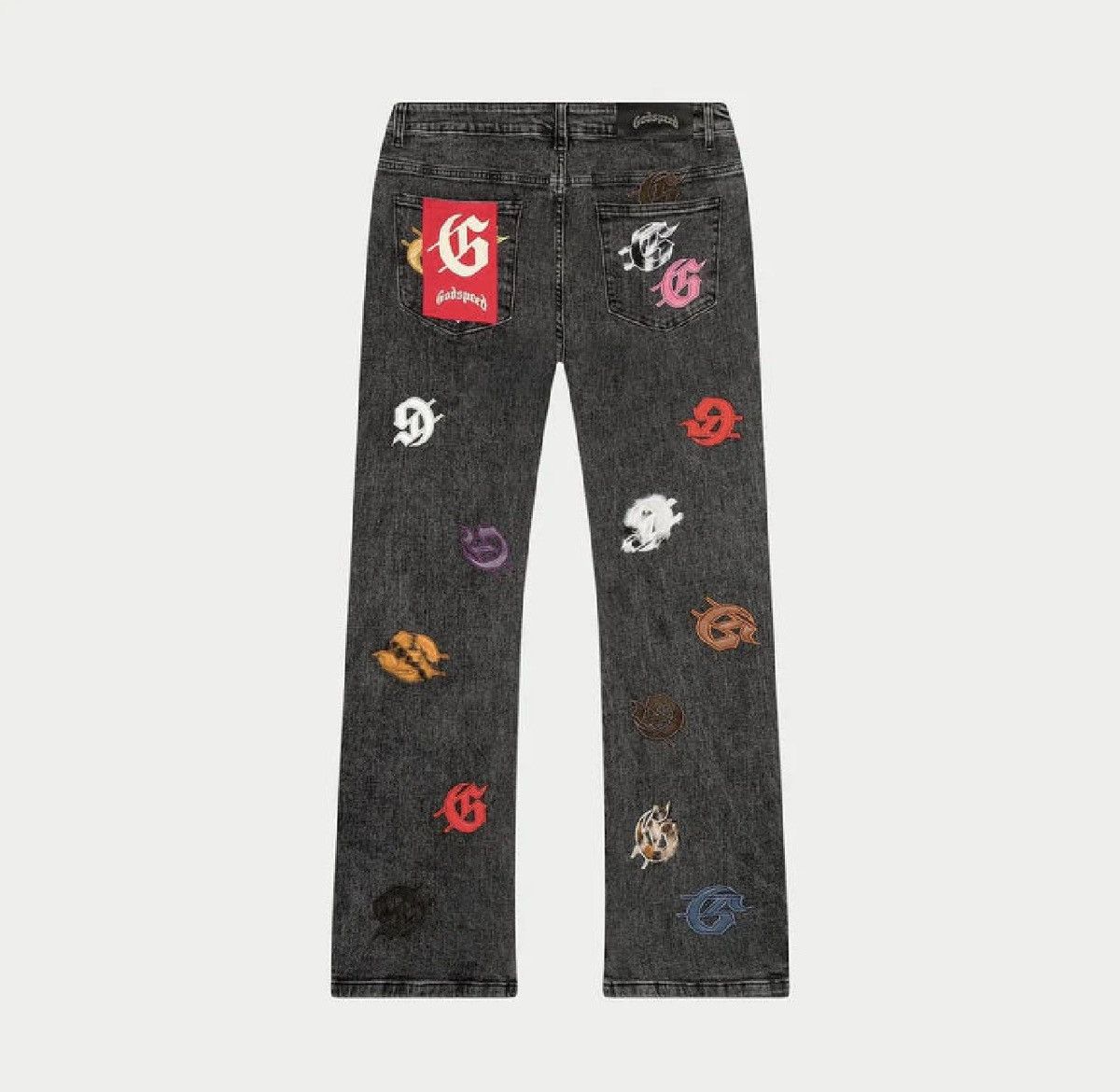 Godspeed Godspeed 'Infinity Denim' Grey & Multicolor Wash Jeans Size US 34 / EU 50 - 2 Thumbnail