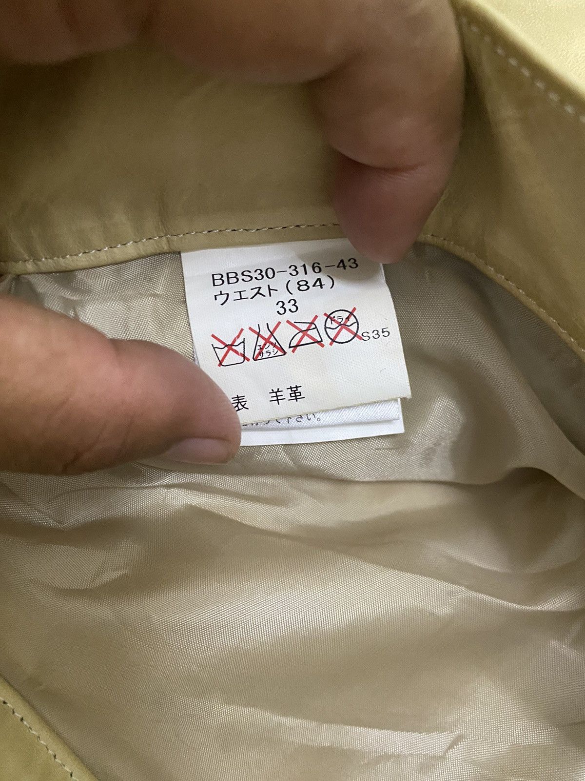Burberry × Leather SOFT LEATHER PANTS BY BURBERRY LONDON SOFT LEATHER Size US 31 - 7 Thumbnail
