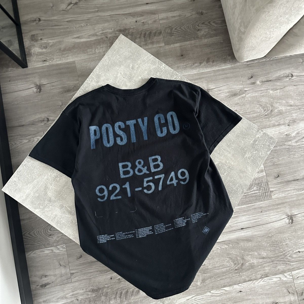 Rap Tees Post Malone Posty Co B&B tour tee beerbongs Bentleys rap y2k Size US L / EU 52-54 / 3 - 3 Thumbnail