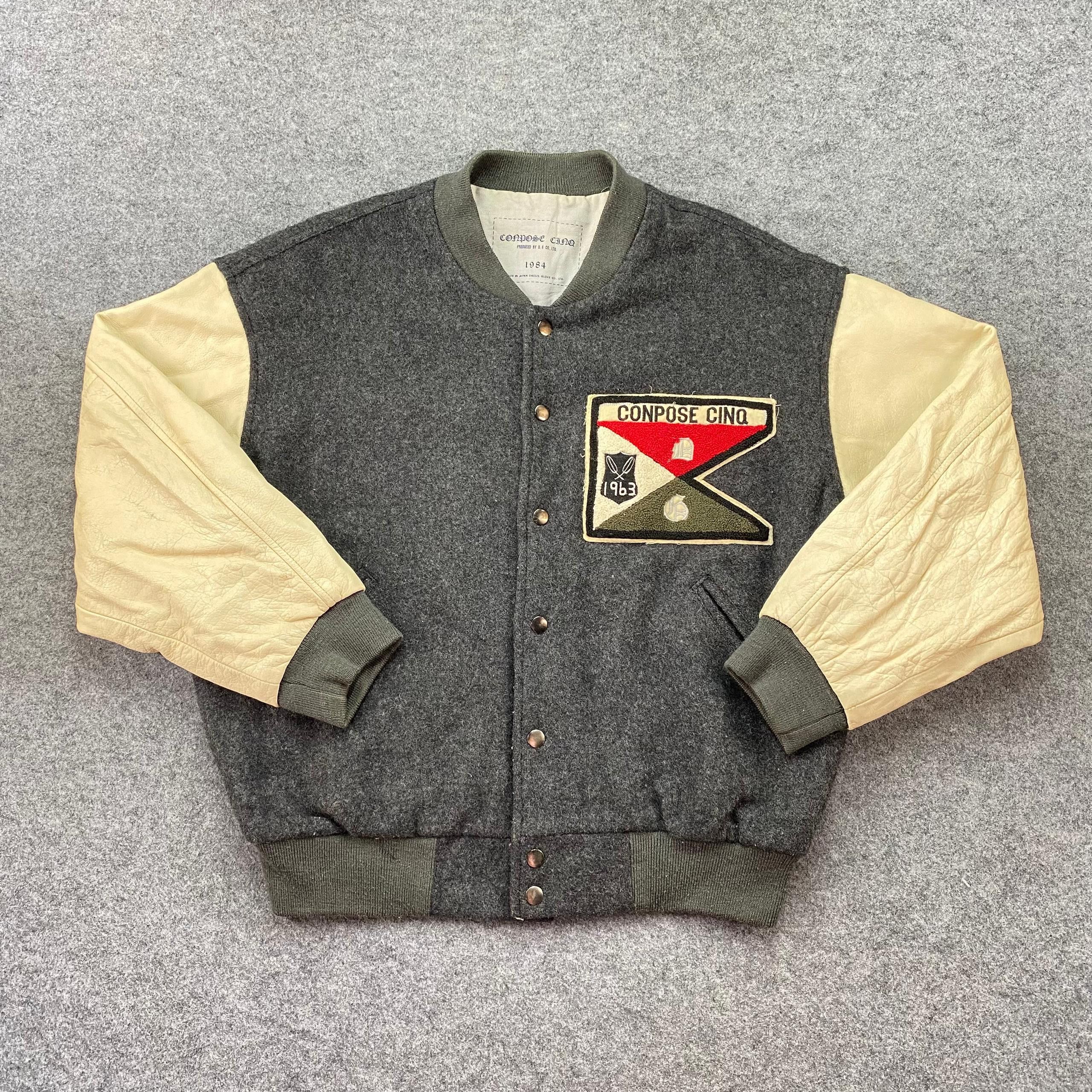 Hysteric Glamour Vintage Conpose Cinq Varsity Jacket Size US M / EU 48-50 / 2 - 1 Thumbnail
