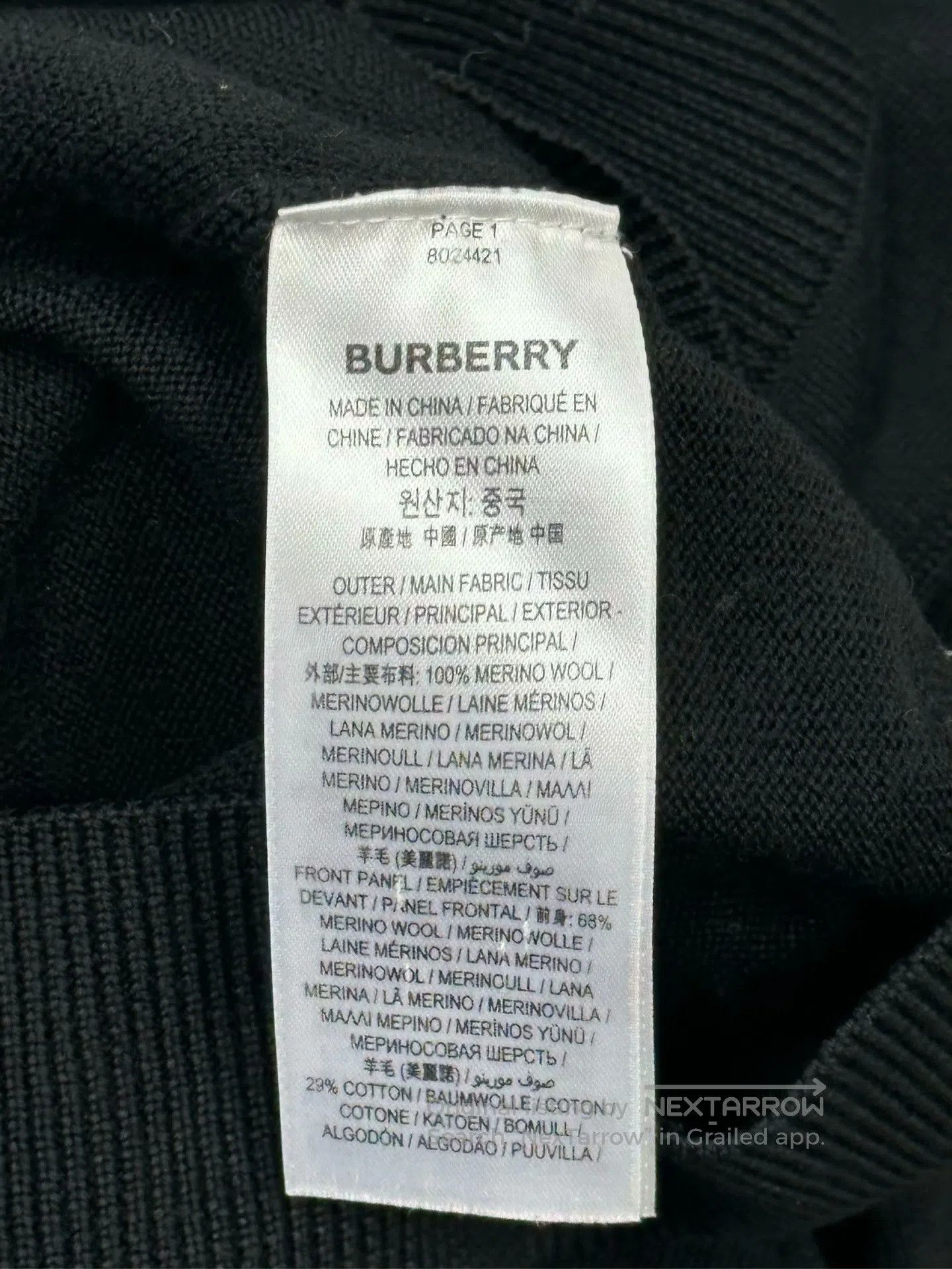 Burberry Burberry Black London slogan knit sweater| Size US S / EU 44-46 / 1 - 4 Thumbnail