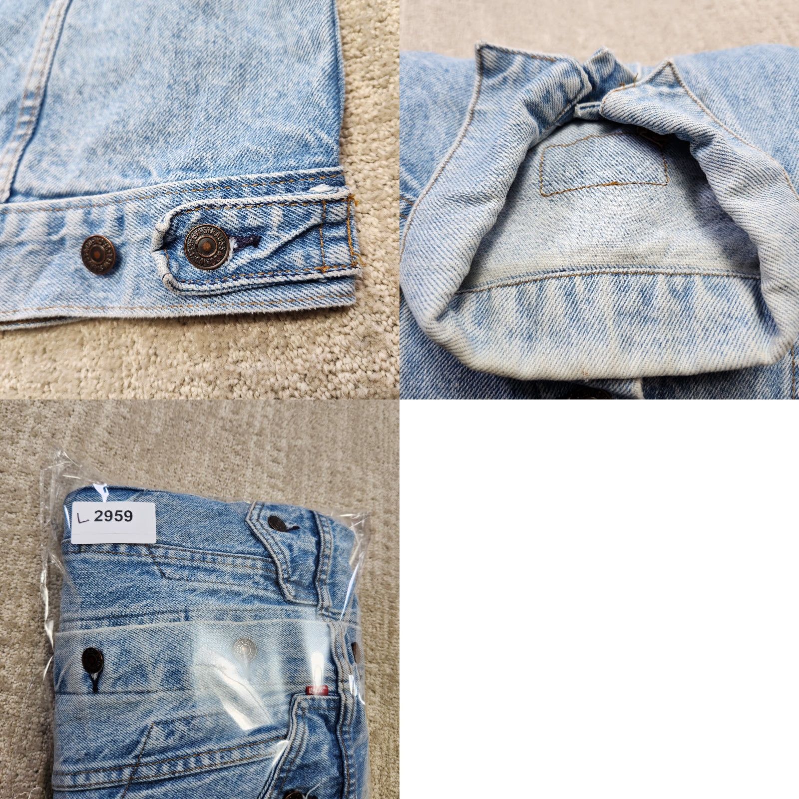Levi's VINTAGE Levi's Denim Jacket Men Small Blue 80s 90s Trucker USA Made Leather? No Neck Tag Read Light Wash Size US L / EU 52-54 / 3 - 9 Thumbnail