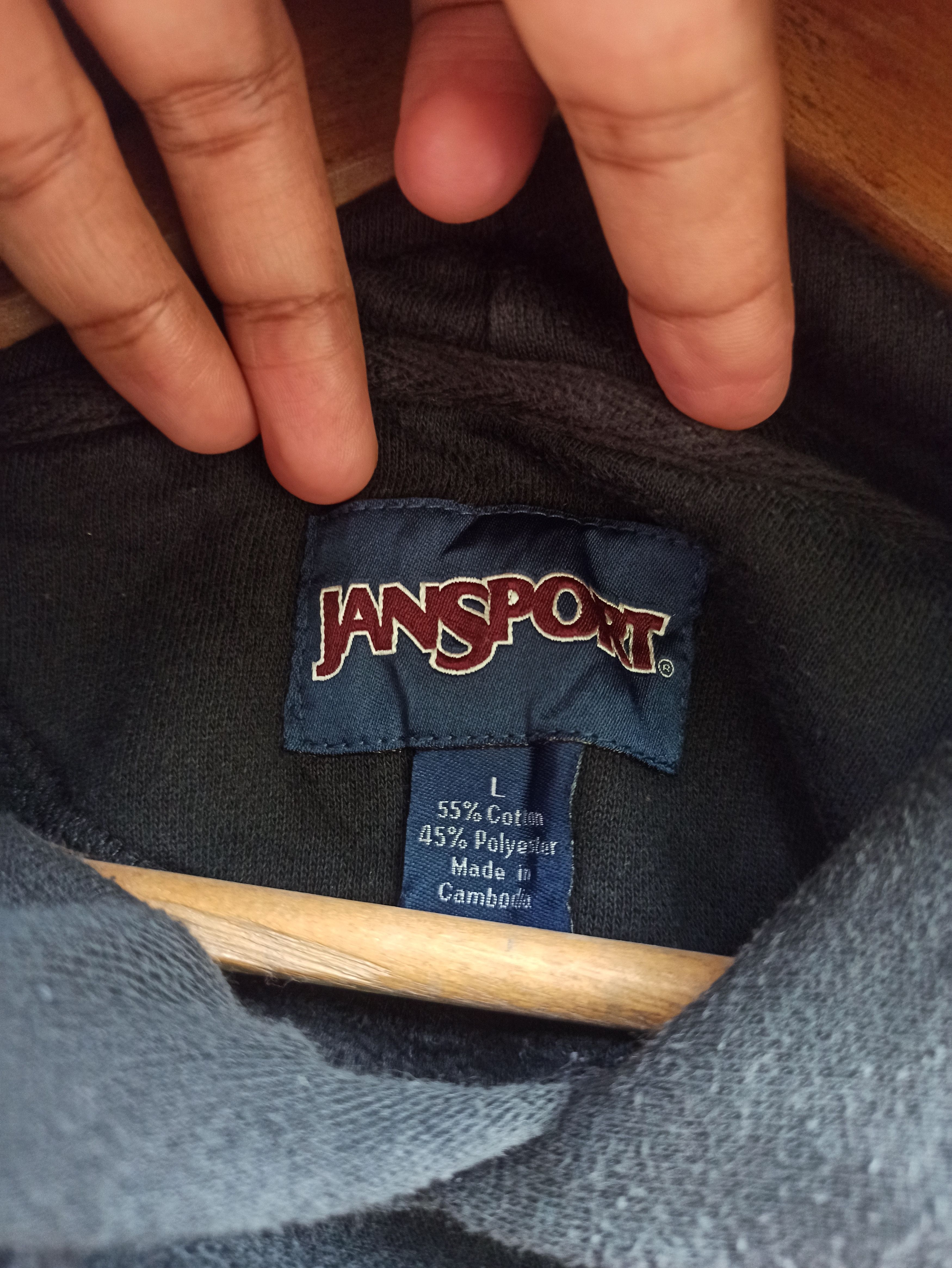 Jansport × Vintage Vintage Jansport Hooded Men Black Miami Size US L / EU 52-54 / 3 - 8 Thumbnail